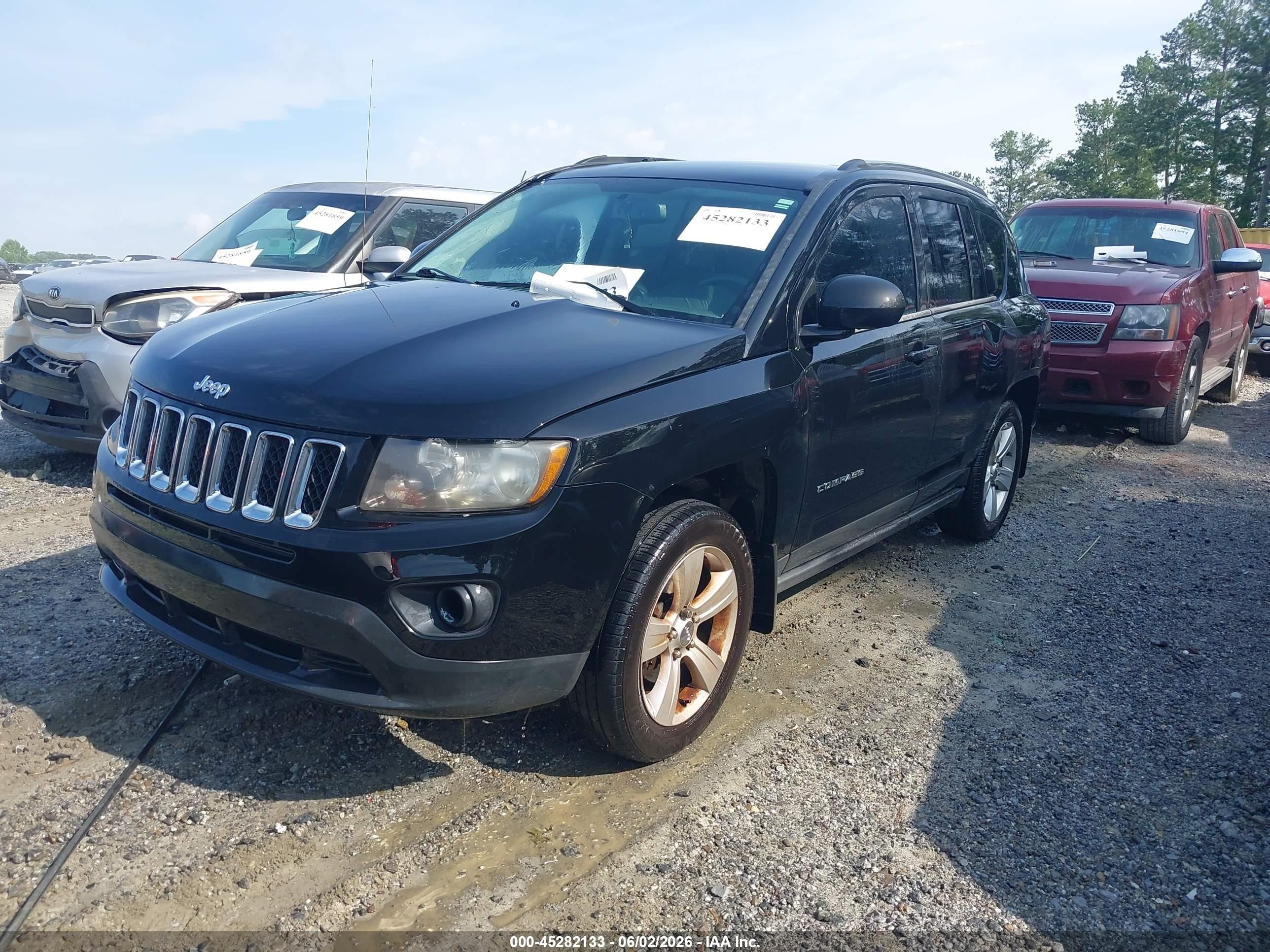 2014 Jeep Compass Sport Black vin: 1C4NJCBB6ED512669