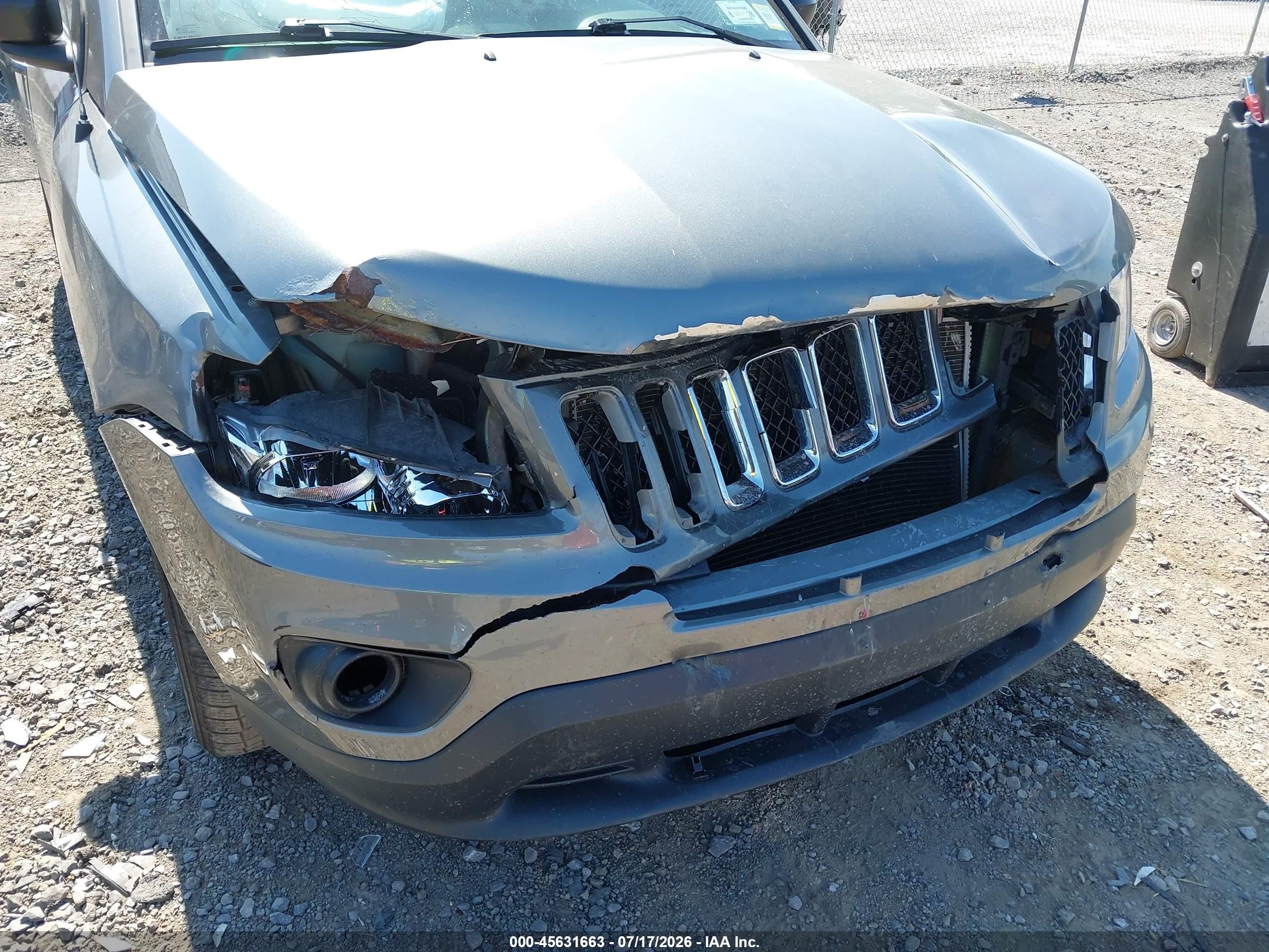 2012 Jeep Compass Sport Gray vin: 1C4NJCBB7CD586664