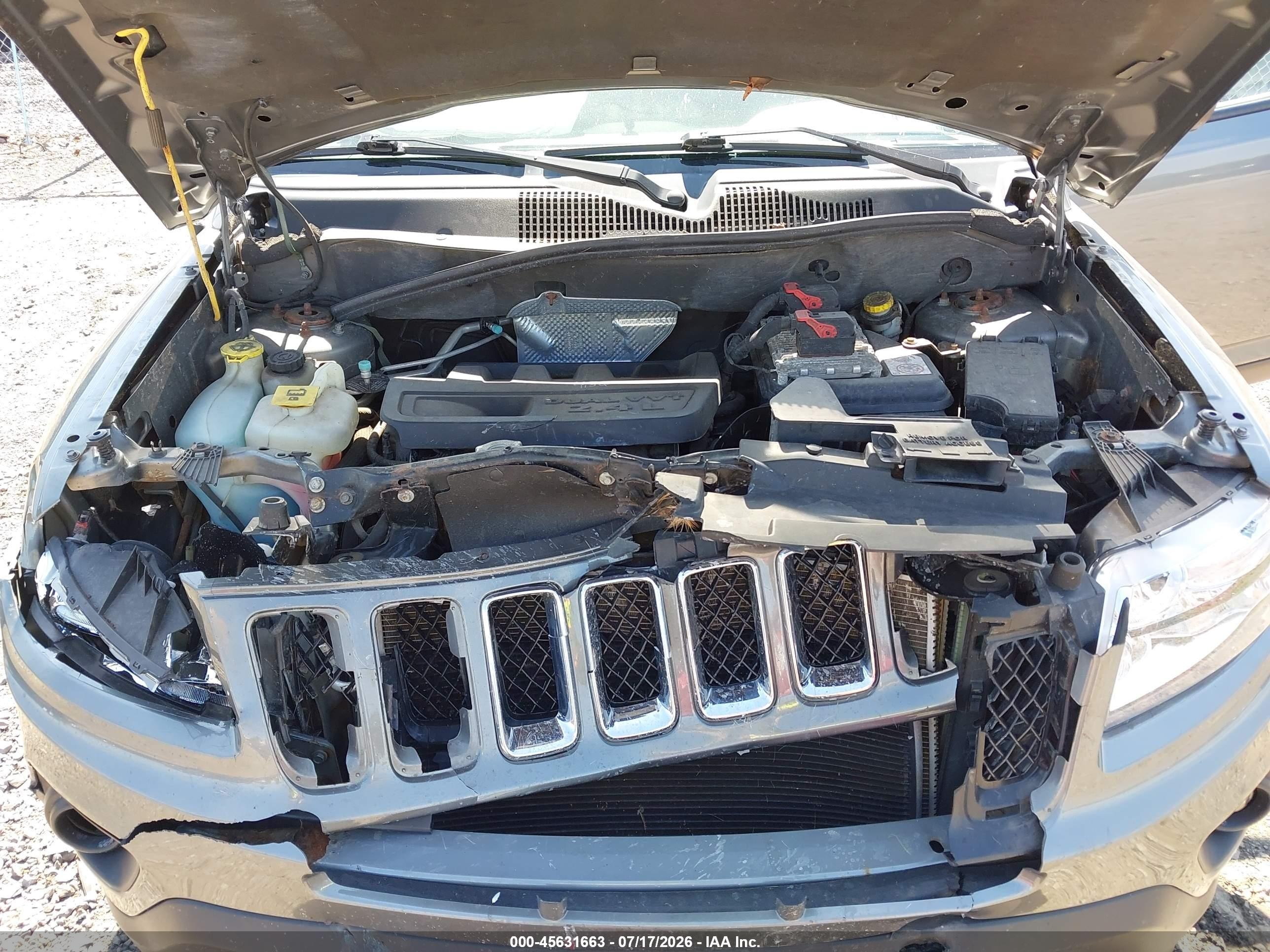 2012 Jeep Compass Sport Gray vin: 1C4NJCBB7CD586664
