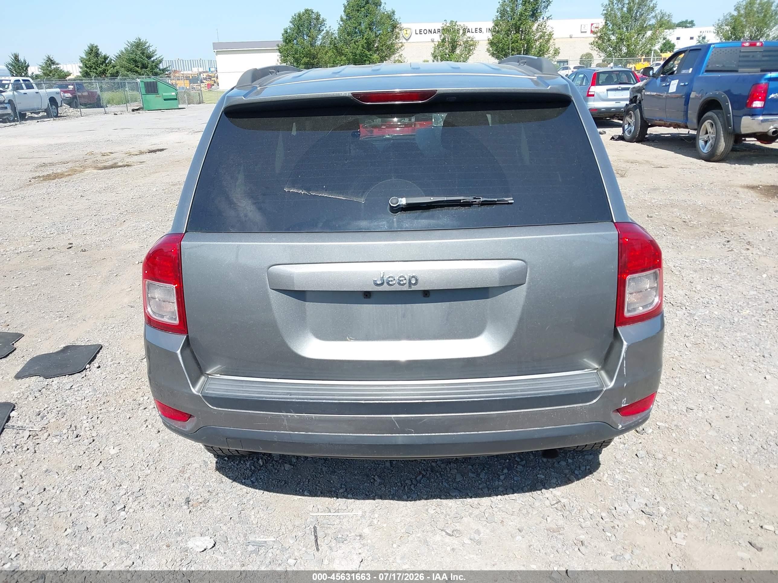 2012 Jeep Compass Sport Gray vin: 1C4NJCBB7CD586664