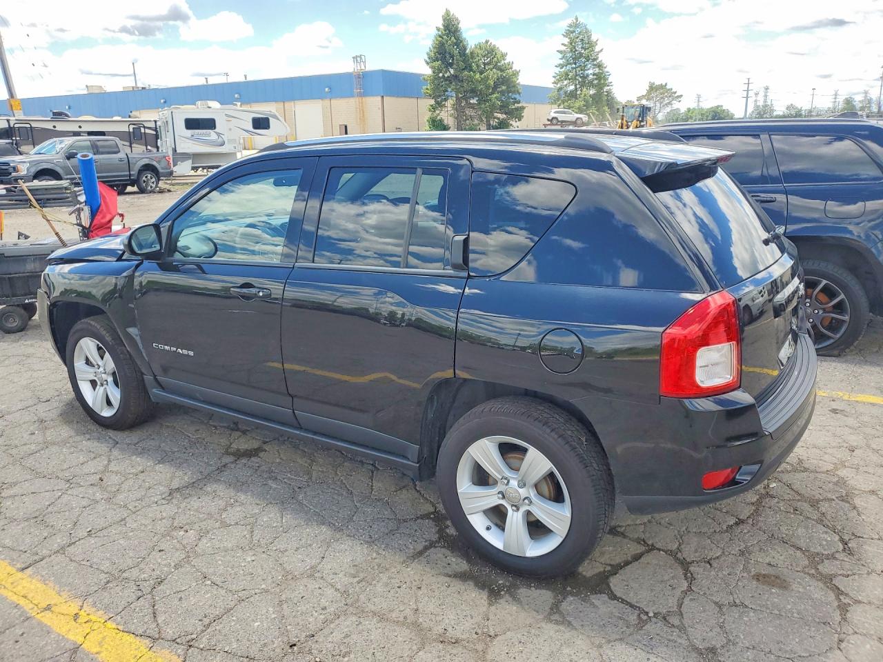 2012 Jeep Compass Sport Black vin: 1C4NJCBB7CD601261