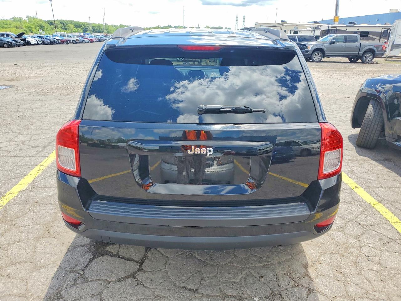 2012 Jeep Compass Sport Black vin: 1C4NJCBB7CD601261