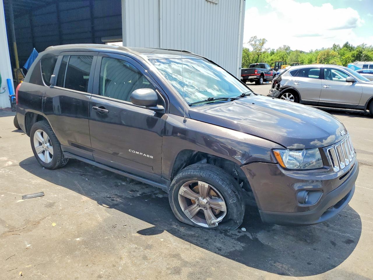 2014 Jeep Compass Sport Brown vin: 1C4NJCBB7ED819333