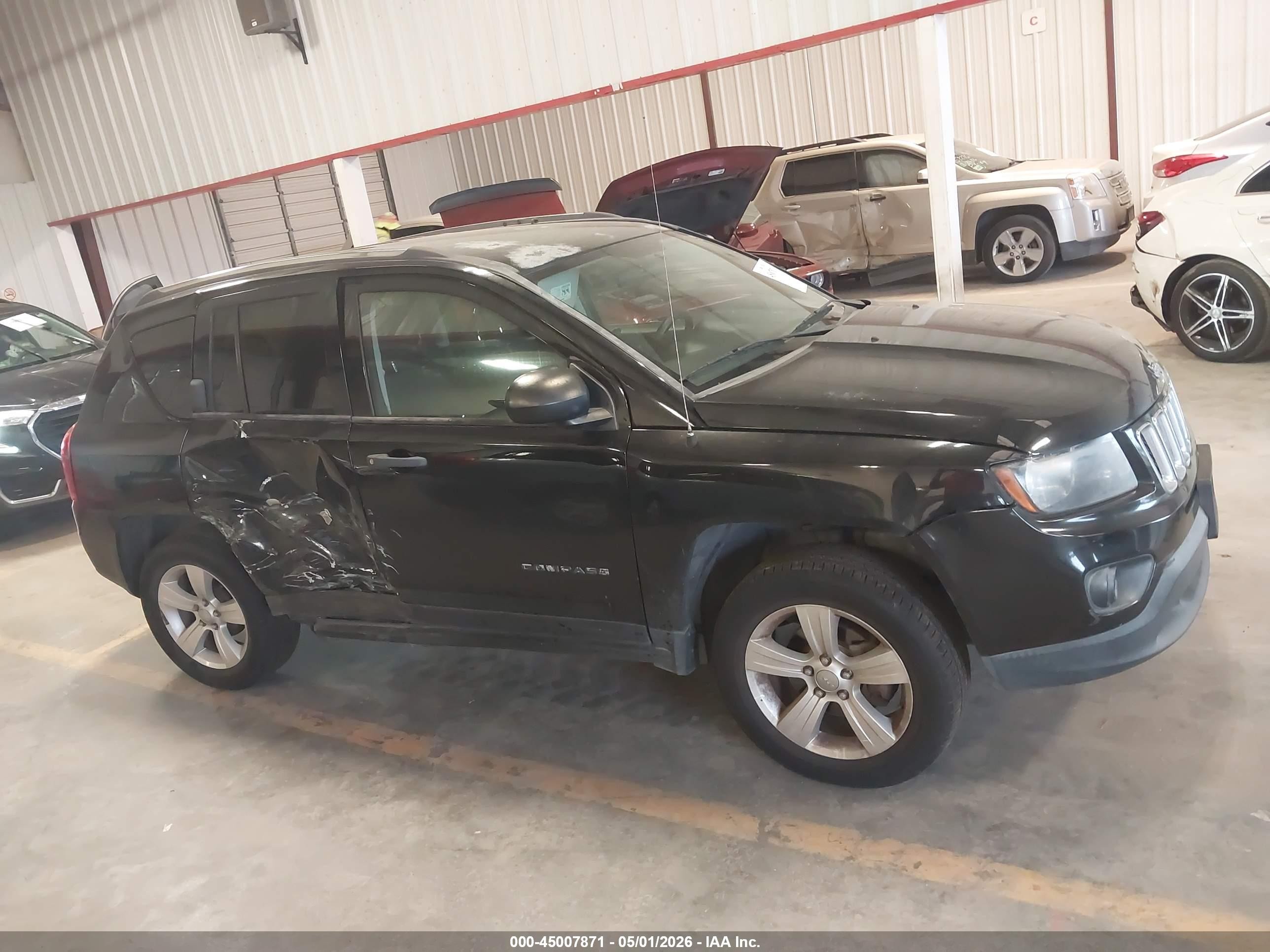 2015 Jeep Compass Sport Black vin: 1C4NJCBB7FD131429