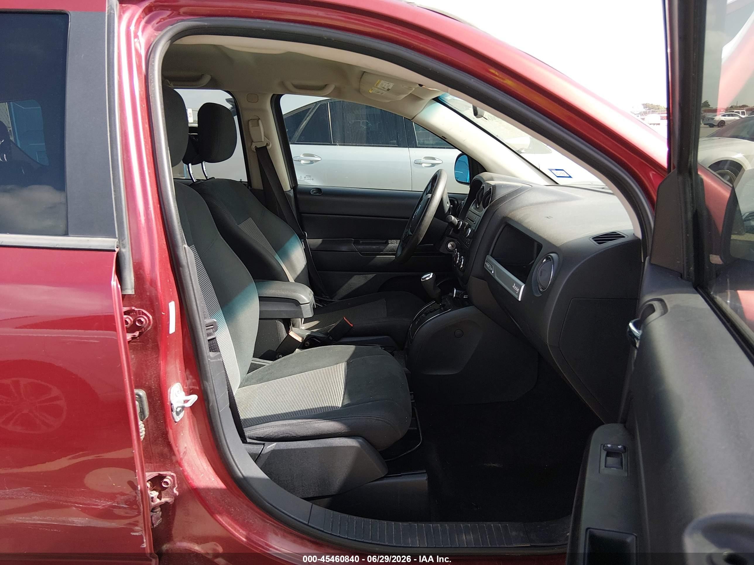 2015 Jeep Compass Sport Бордовый vin: 1C4NJCBB7FD194448