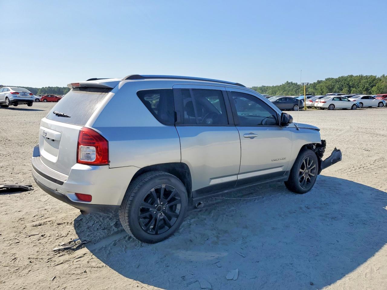 2012 Jeep Compass Sport Silver vin: 1C4NJCBB8CD719450