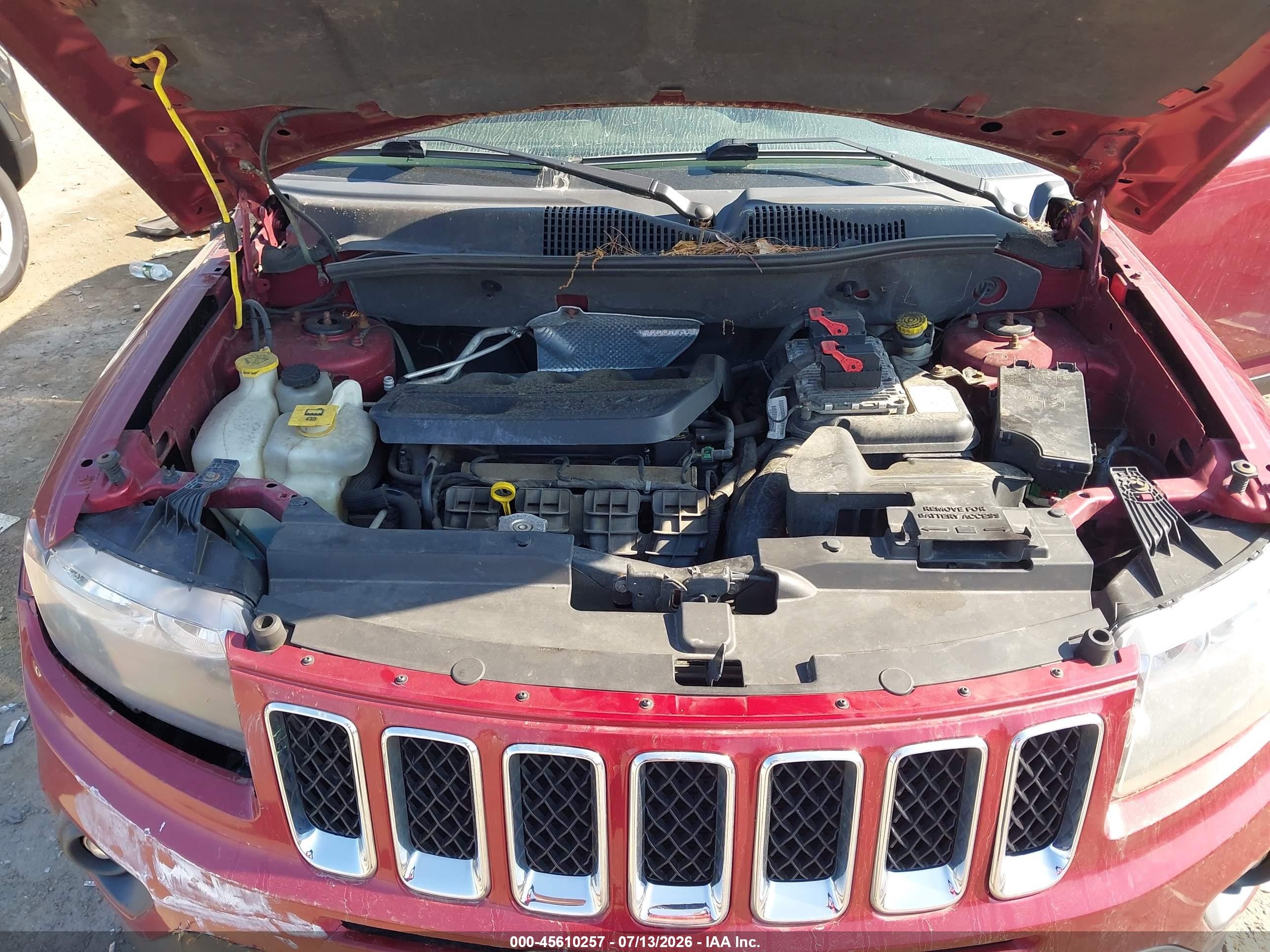 2014 Jeep Compass Sport Red vin: 1C4NJCBB8ED741676