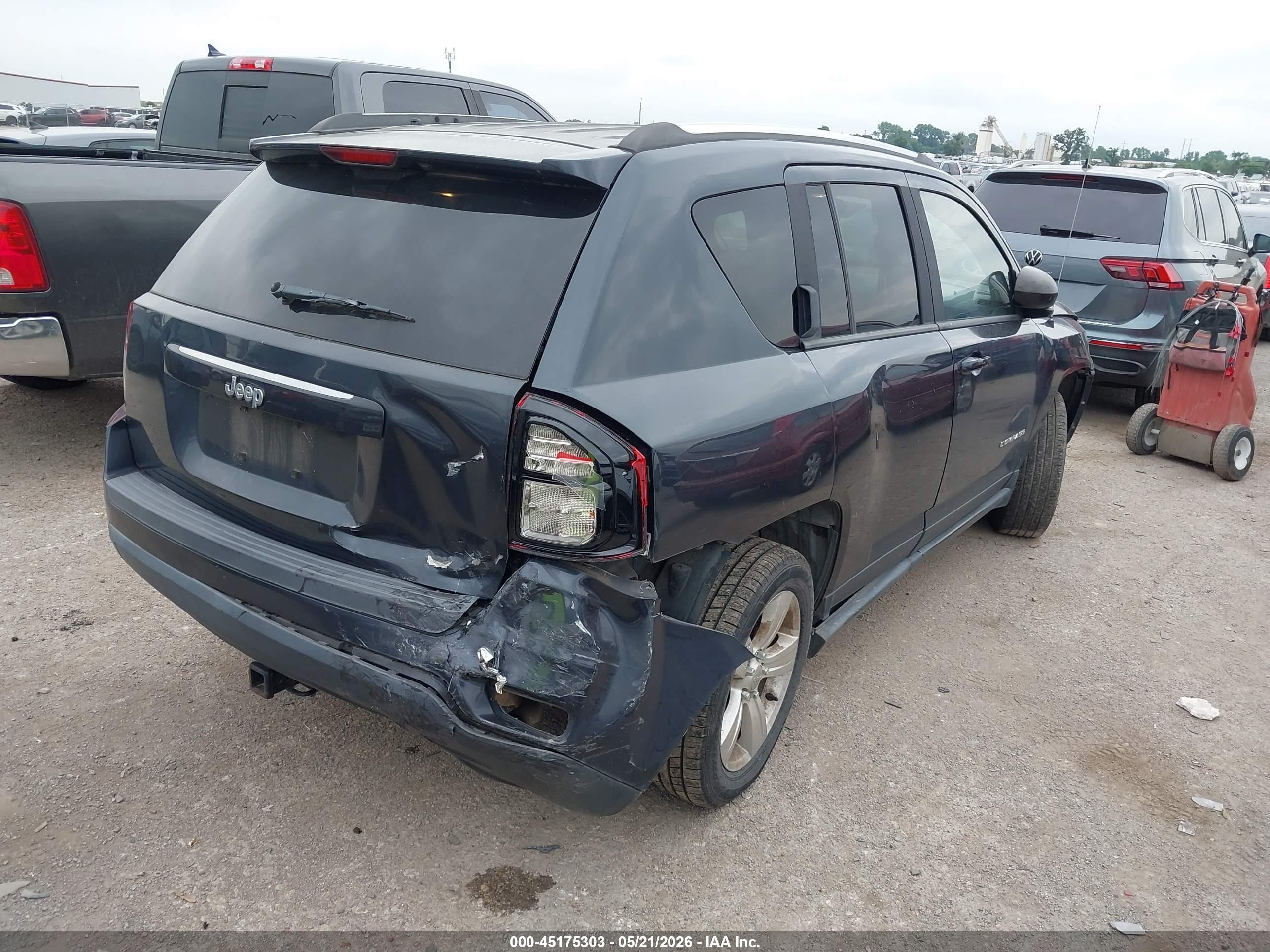 2015 Jeep Compass Sport Dark Blue vin: 1C4NJCBB8FD149955
