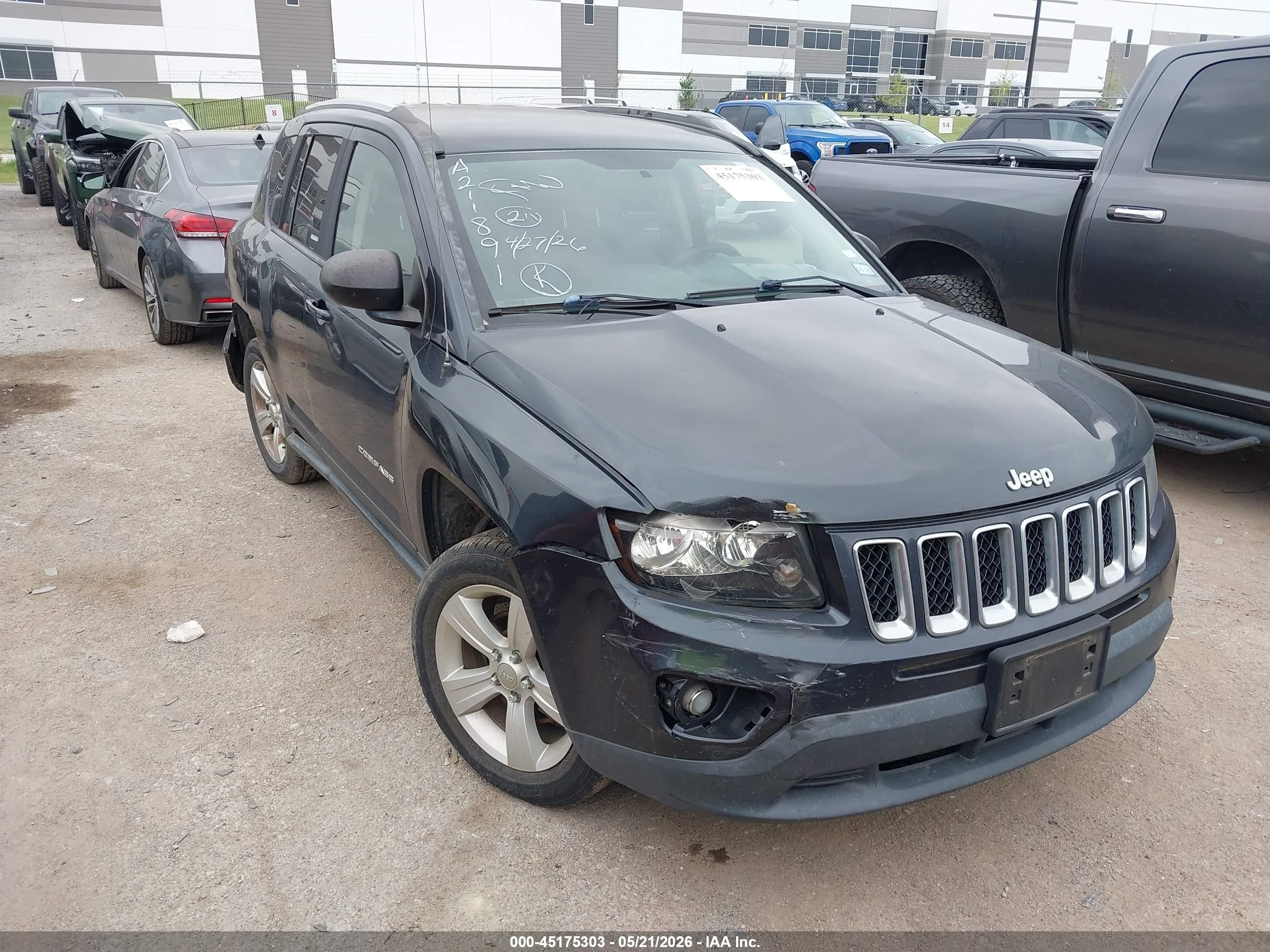 2015 Jeep Compass Sport Dark Blue vin: 1C4NJCBB8FD149955