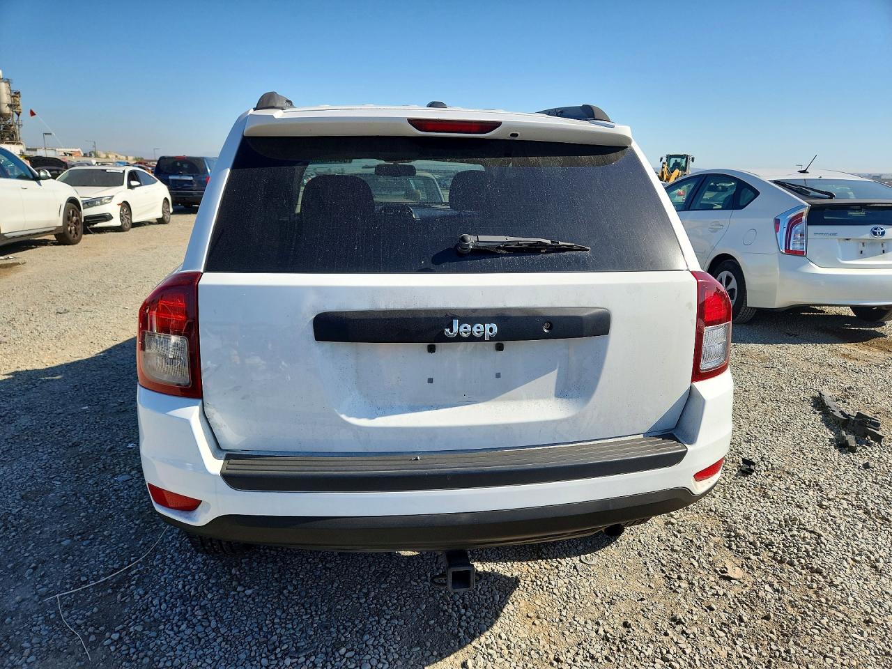 2014 Jeep Compass Sport White vin: 1C4NJCBB9ED537873