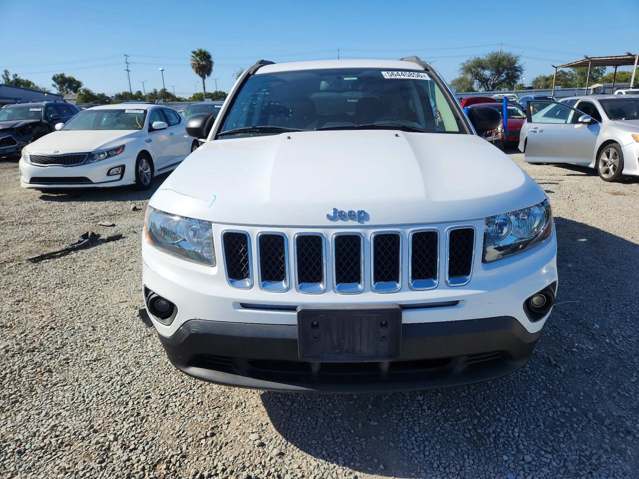 2014 Jeep Compass Sport White vin: 1C4NJCBB9ED537873