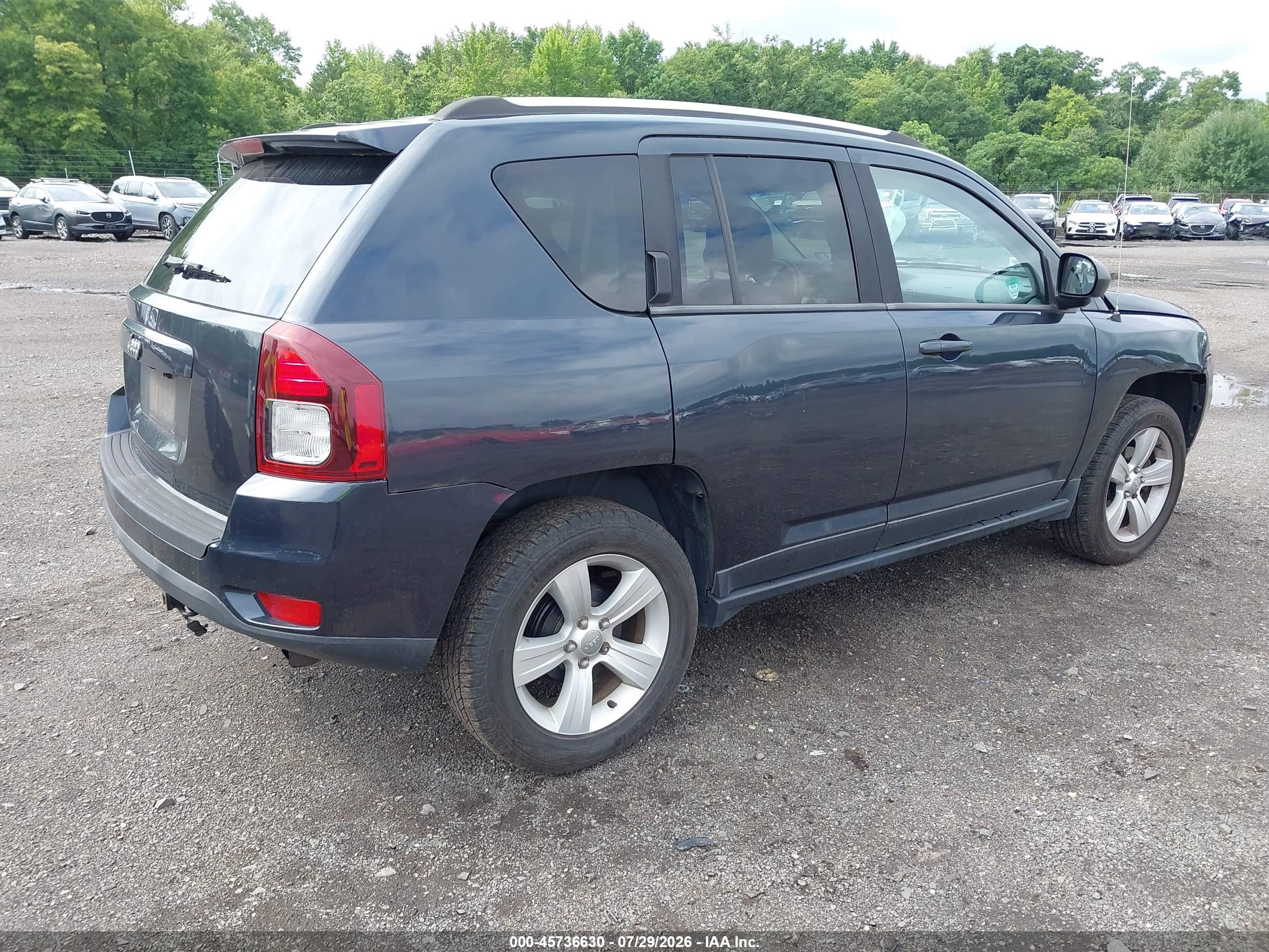 2014 Jeep Compass Sport Синий vin: 1C4NJCBB9ED582635
