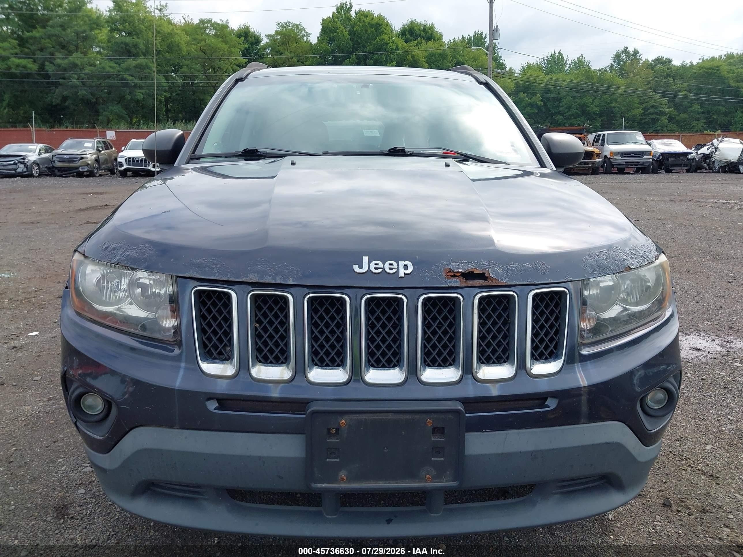 2014 Jeep Compass Sport Синий vin: 1C4NJCBB9ED582635