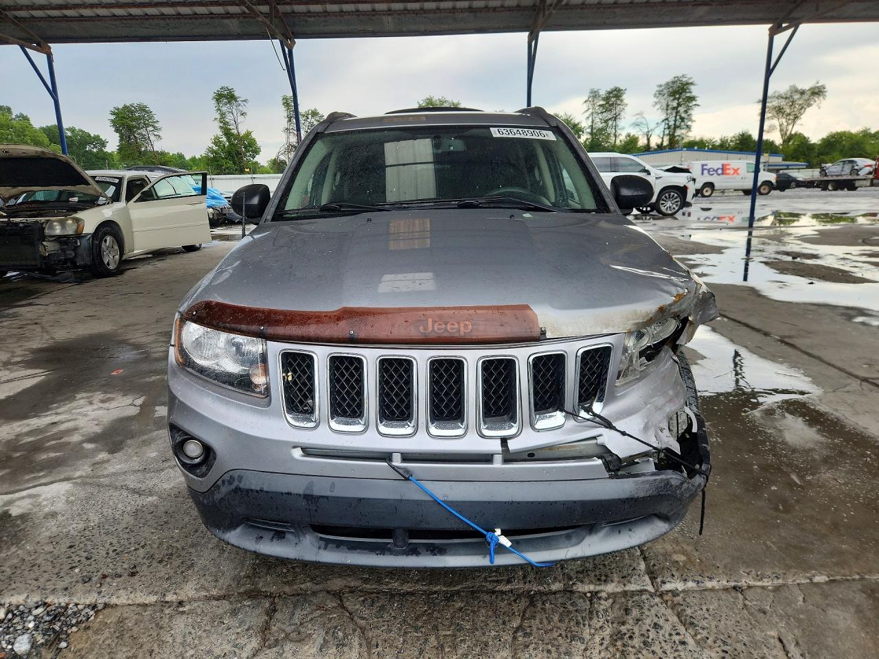 2015 Jeep Compass Sport Silver vin: 1C4NJCBB9FD192216