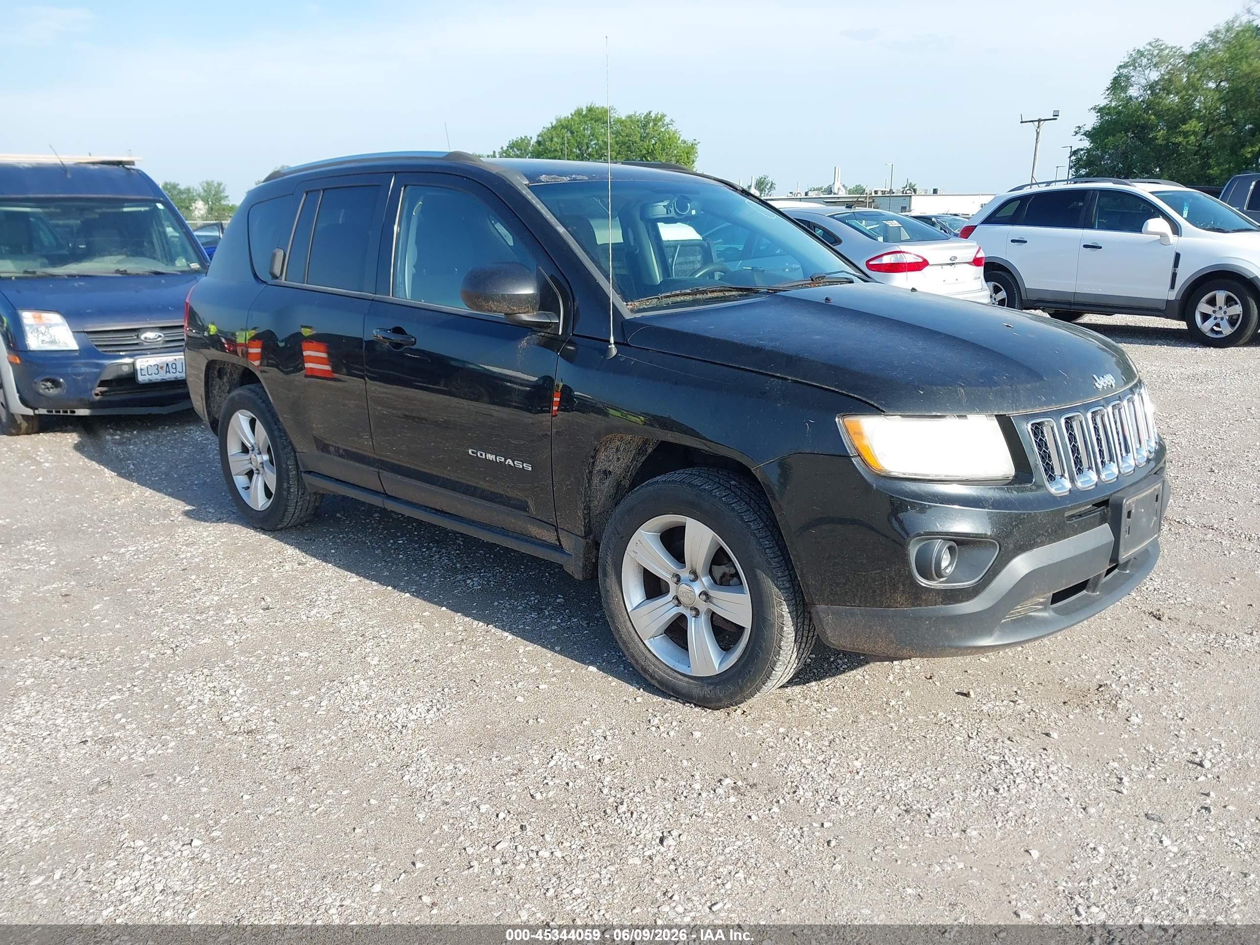 2013 Jeep Compass Sport Black vin: 1C4NJCBBXDD140946