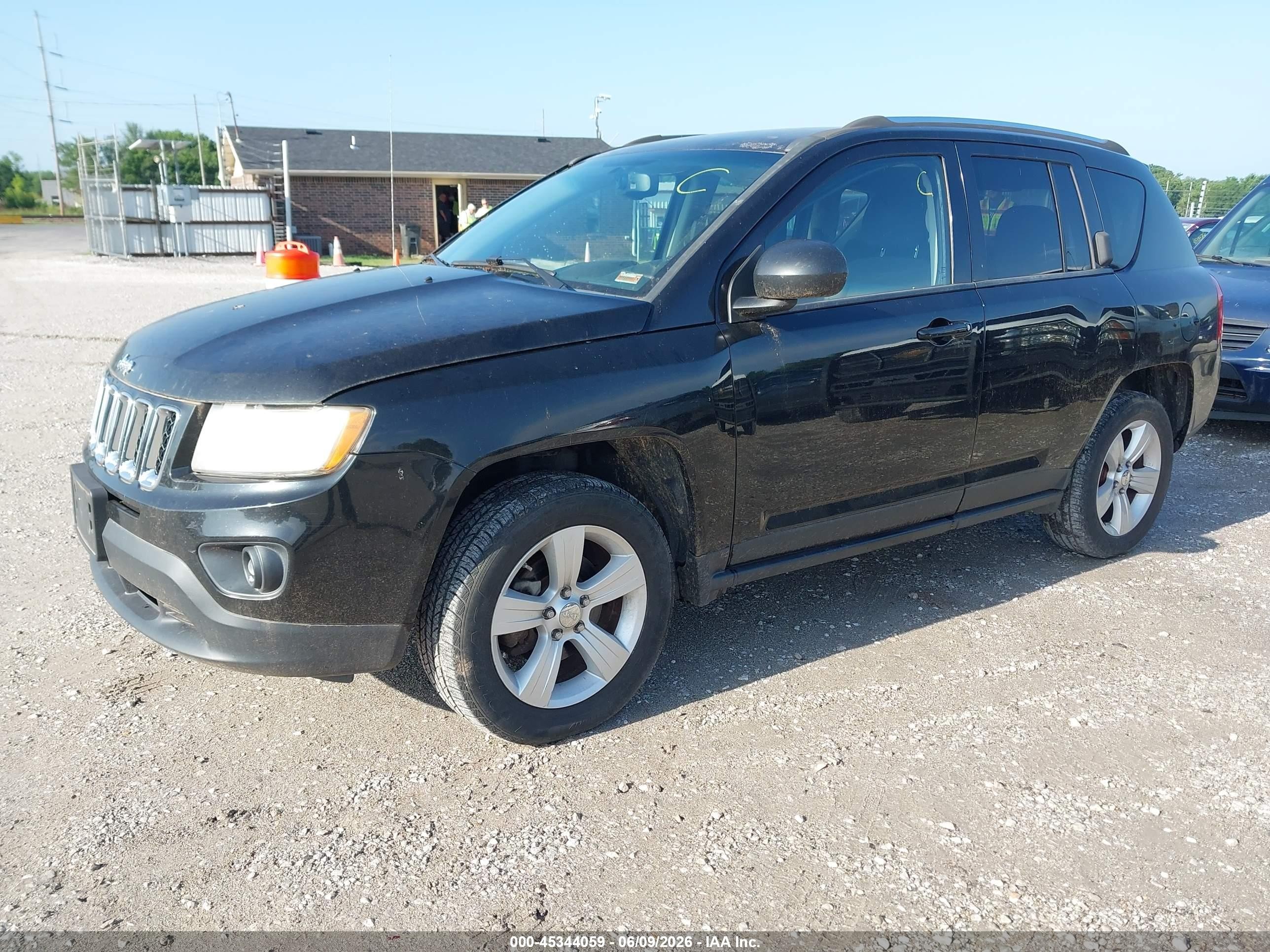 2013 Jeep Compass Sport Black vin: 1C4NJCBBXDD140946