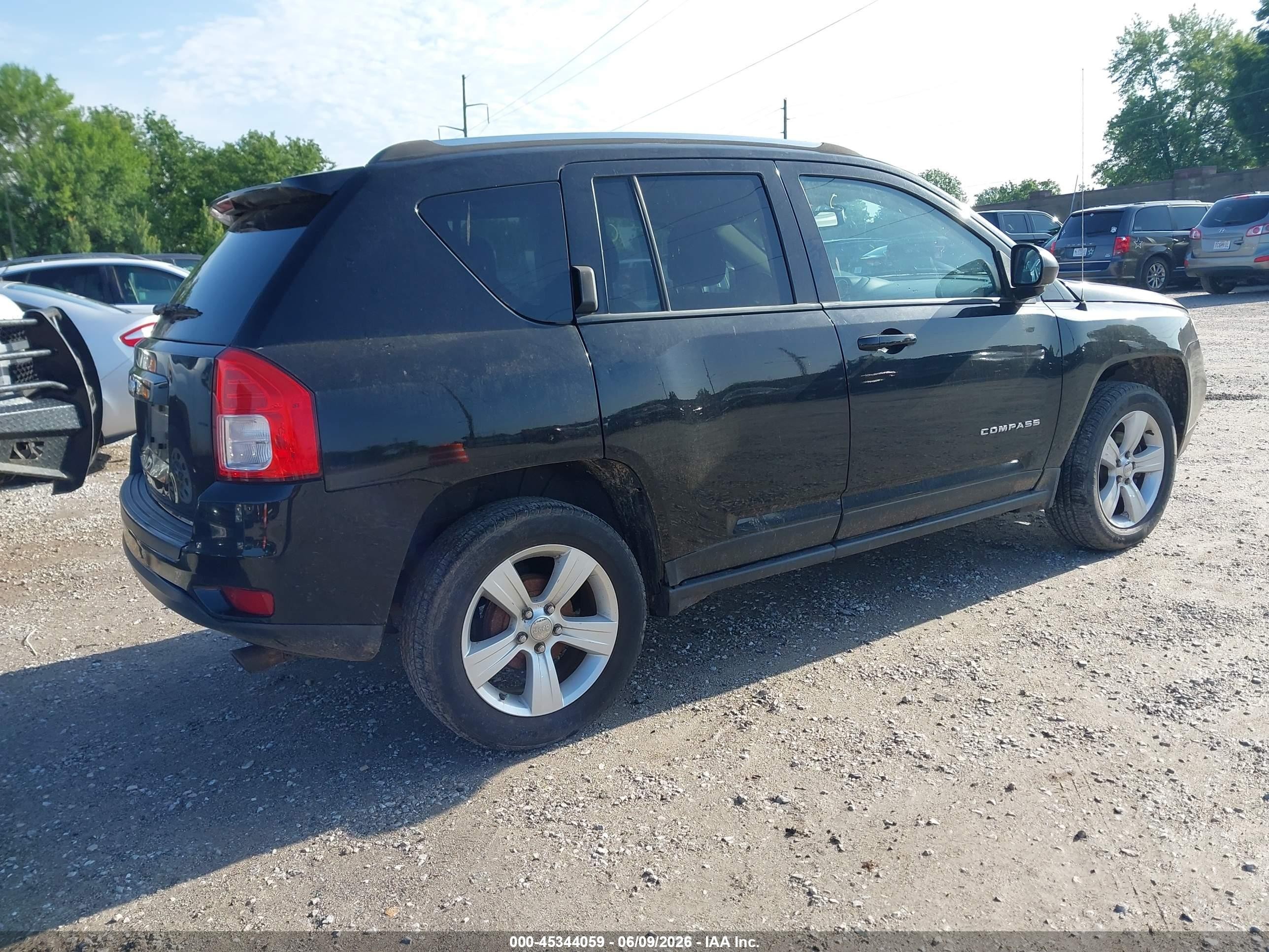 2013 Jeep Compass Sport Black vin: 1C4NJCBBXDD140946