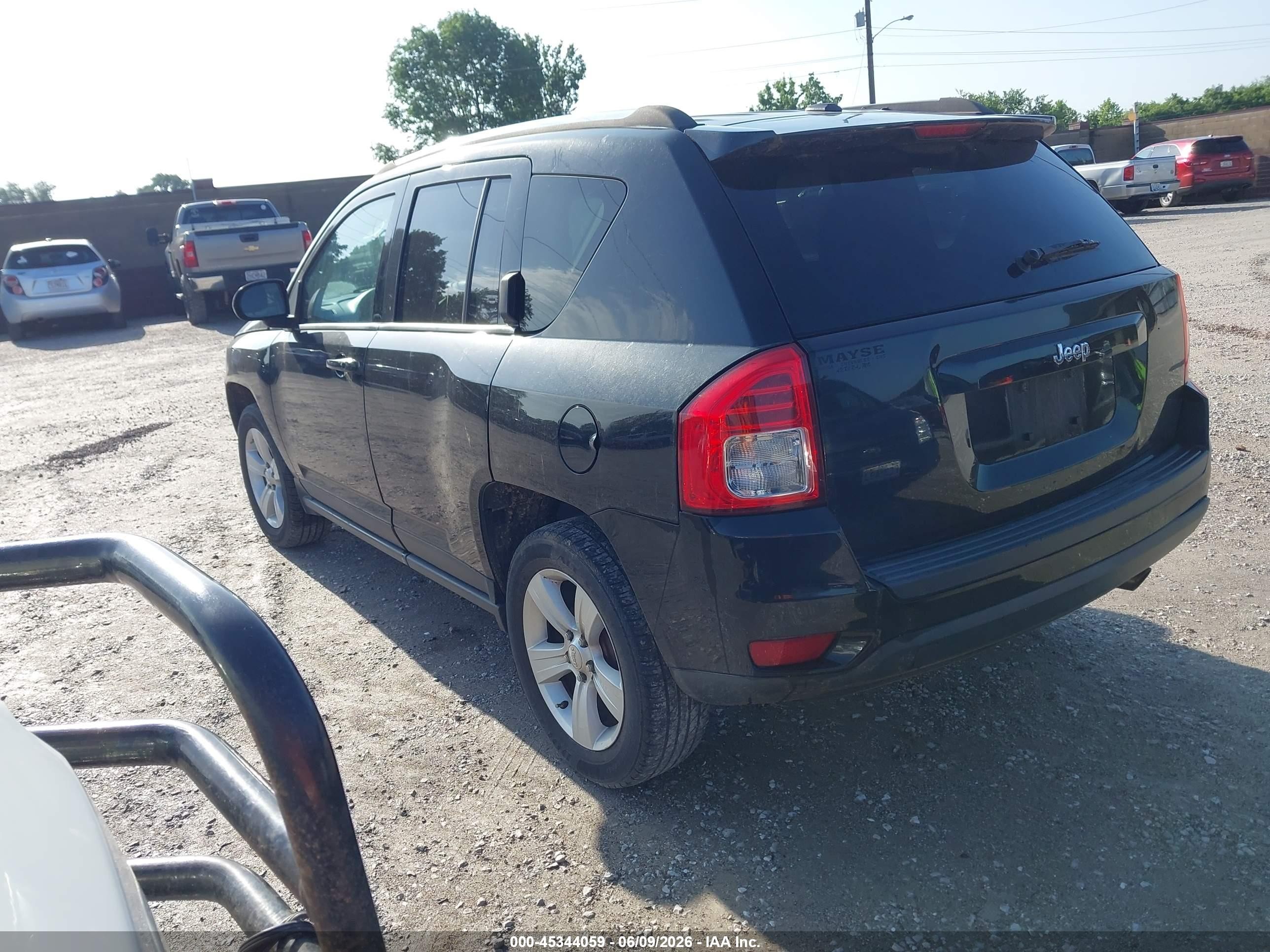 2013 Jeep Compass Sport Black vin: 1C4NJCBBXDD140946