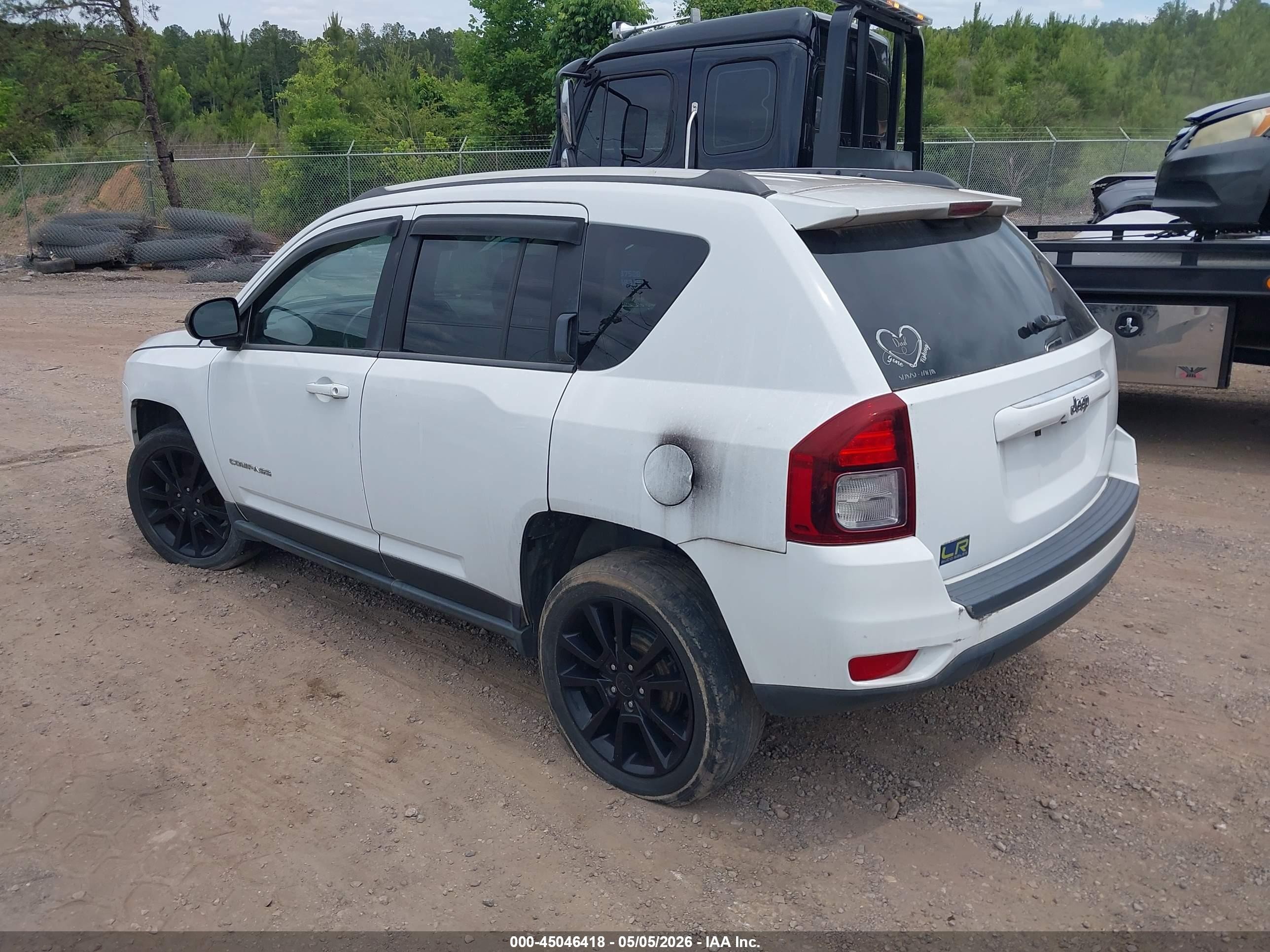 2014 Jeep Compass Sport Белый vin: 1C4NJCBBXED740240