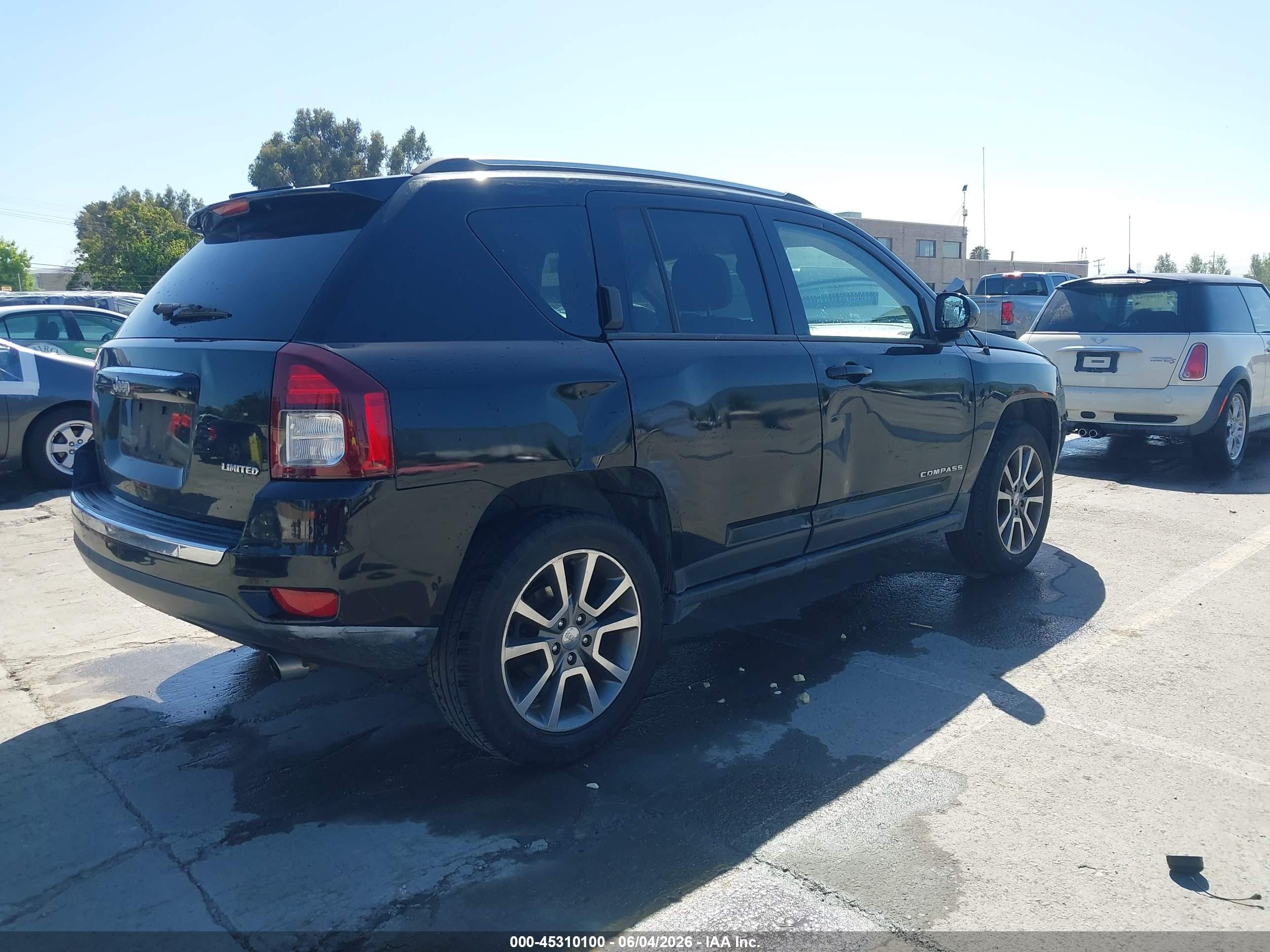 2014 Jeep Compass Limited Black vin: 1C4NJCCB3ED653326