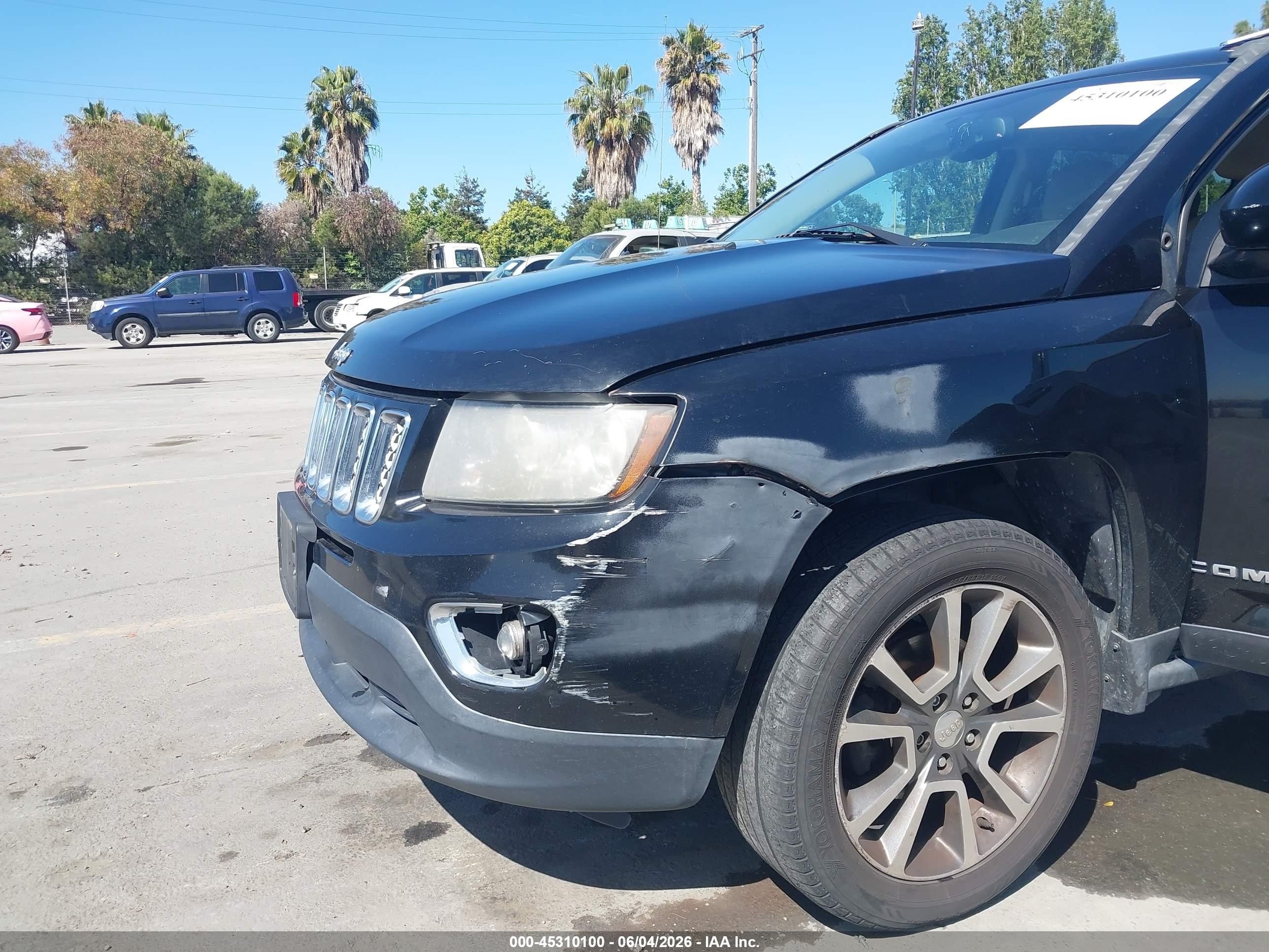 2014 Jeep Compass Limited Black vin: 1C4NJCCB3ED653326