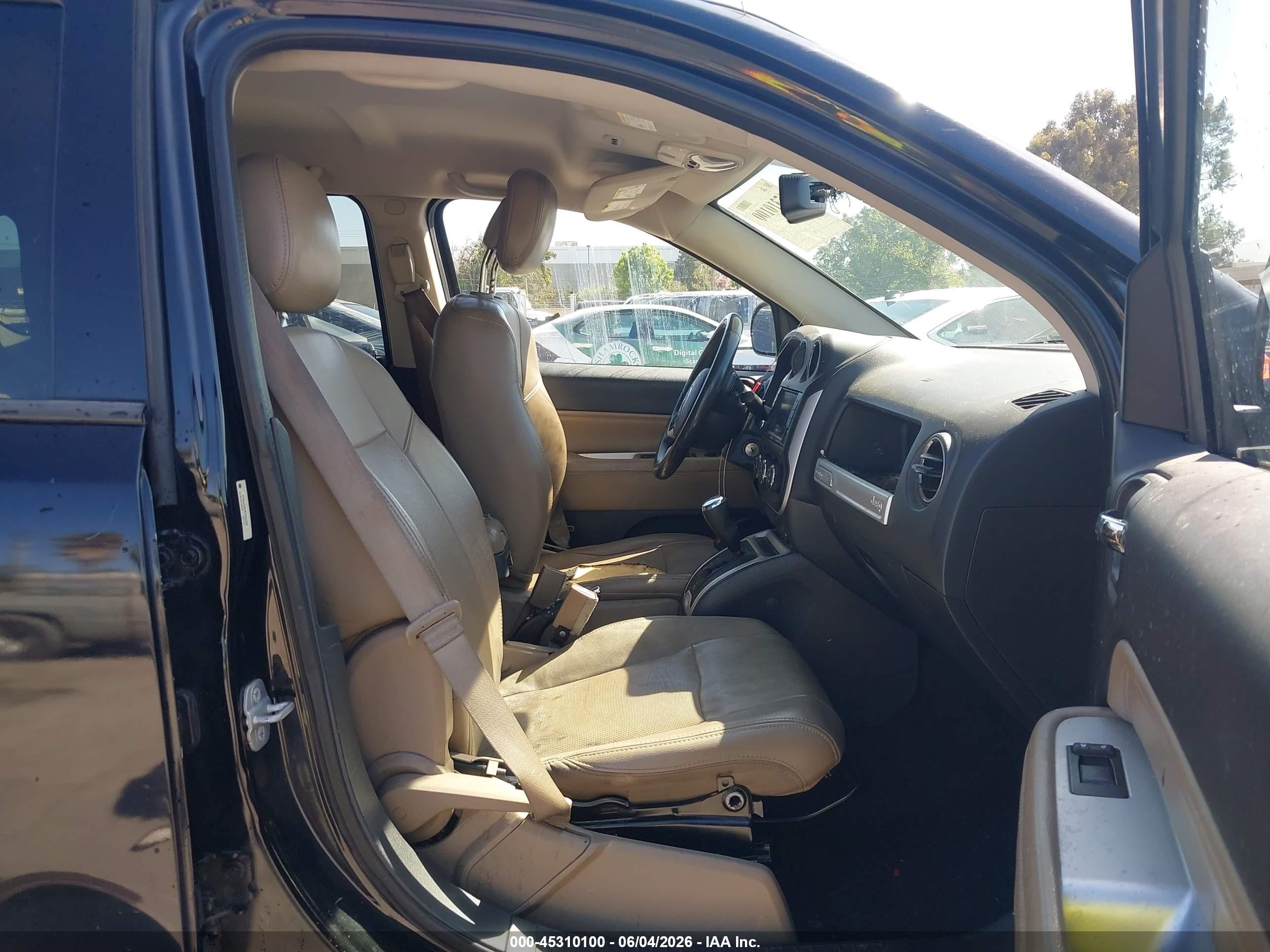 2014 Jeep Compass Limited Black vin: 1C4NJCCB3ED653326