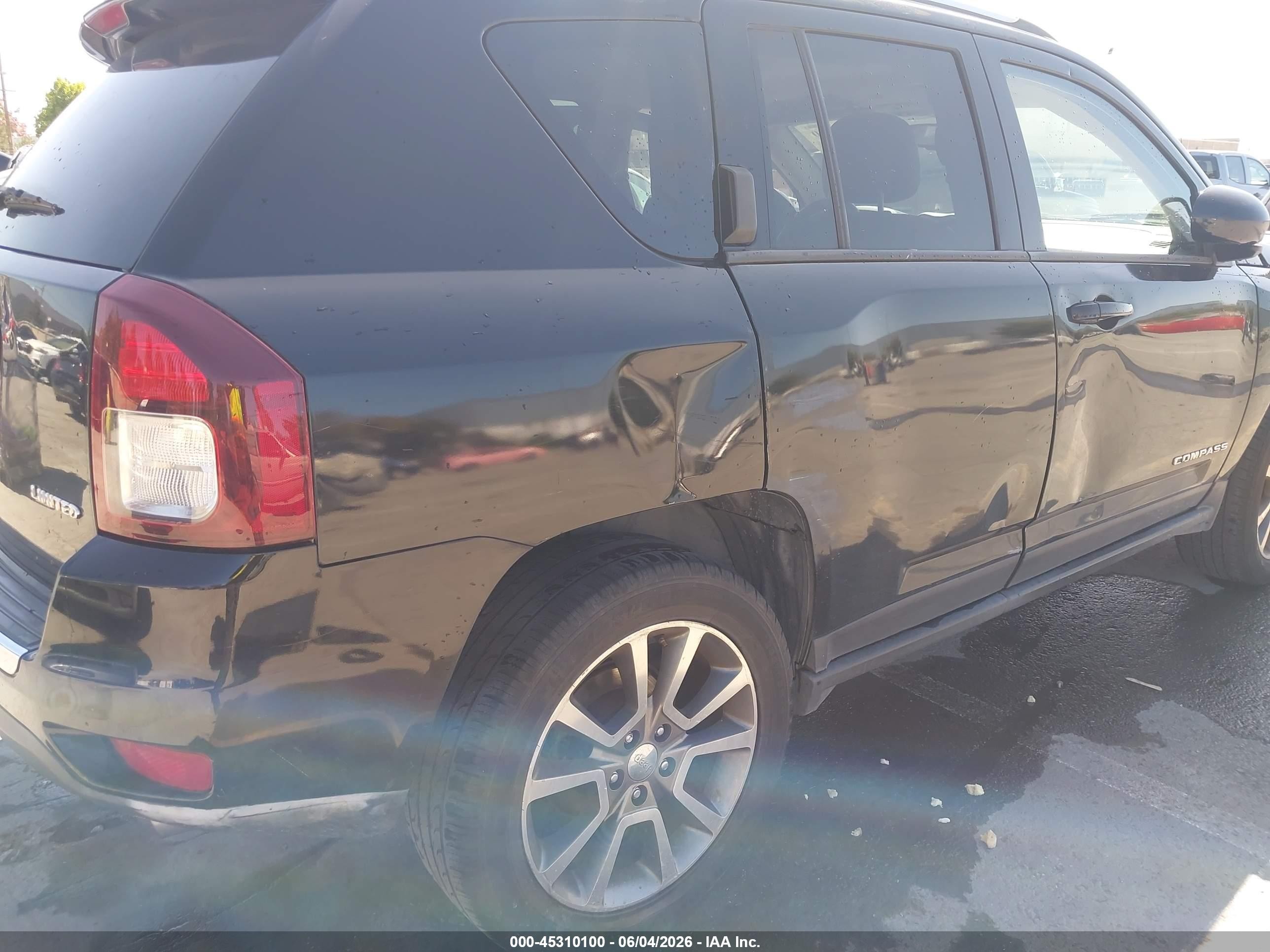 2014 Jeep Compass Limited Black vin: 1C4NJCCB3ED653326