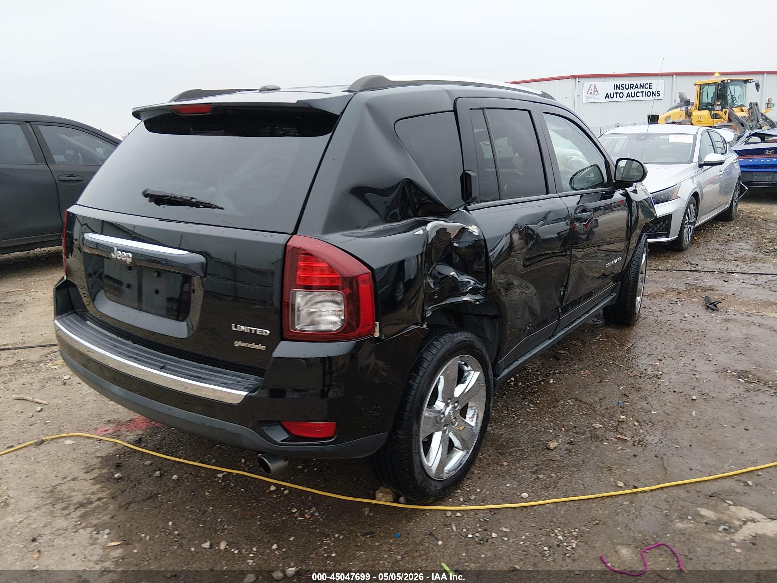 2014 Jeep Compass Limited Black vin: 1C4NJCCB3ED737419