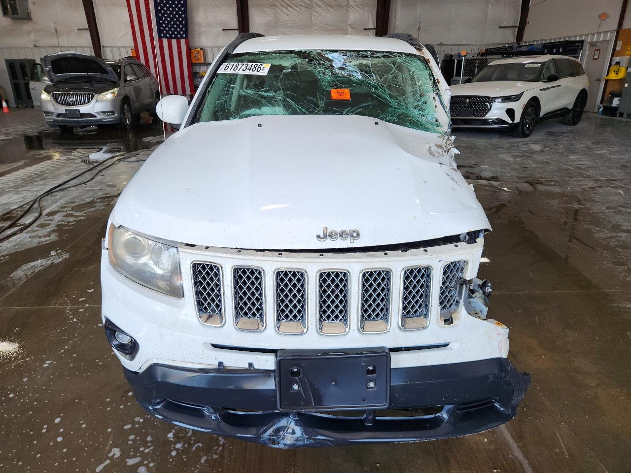 2014 Jeep Compass Limited Белый vin: 1C4NJCCB3ED877115