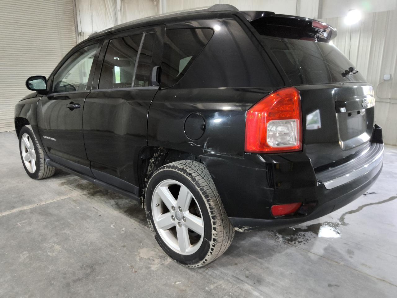 2012 Jeep Compass Limited Black vin: 1C4NJCCB4CD718956 Damage: Left Qtr Panel, Dent(S) W/ Paint Dmg, > 12 Inches