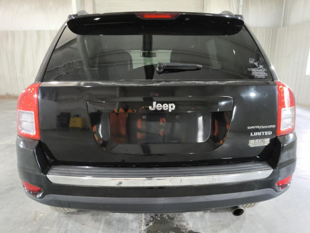 2012 Jeep Compass Limited Black vin: 1C4NJCCB4CD718956 Damage: Right Tail Light, Faded, Repair Required