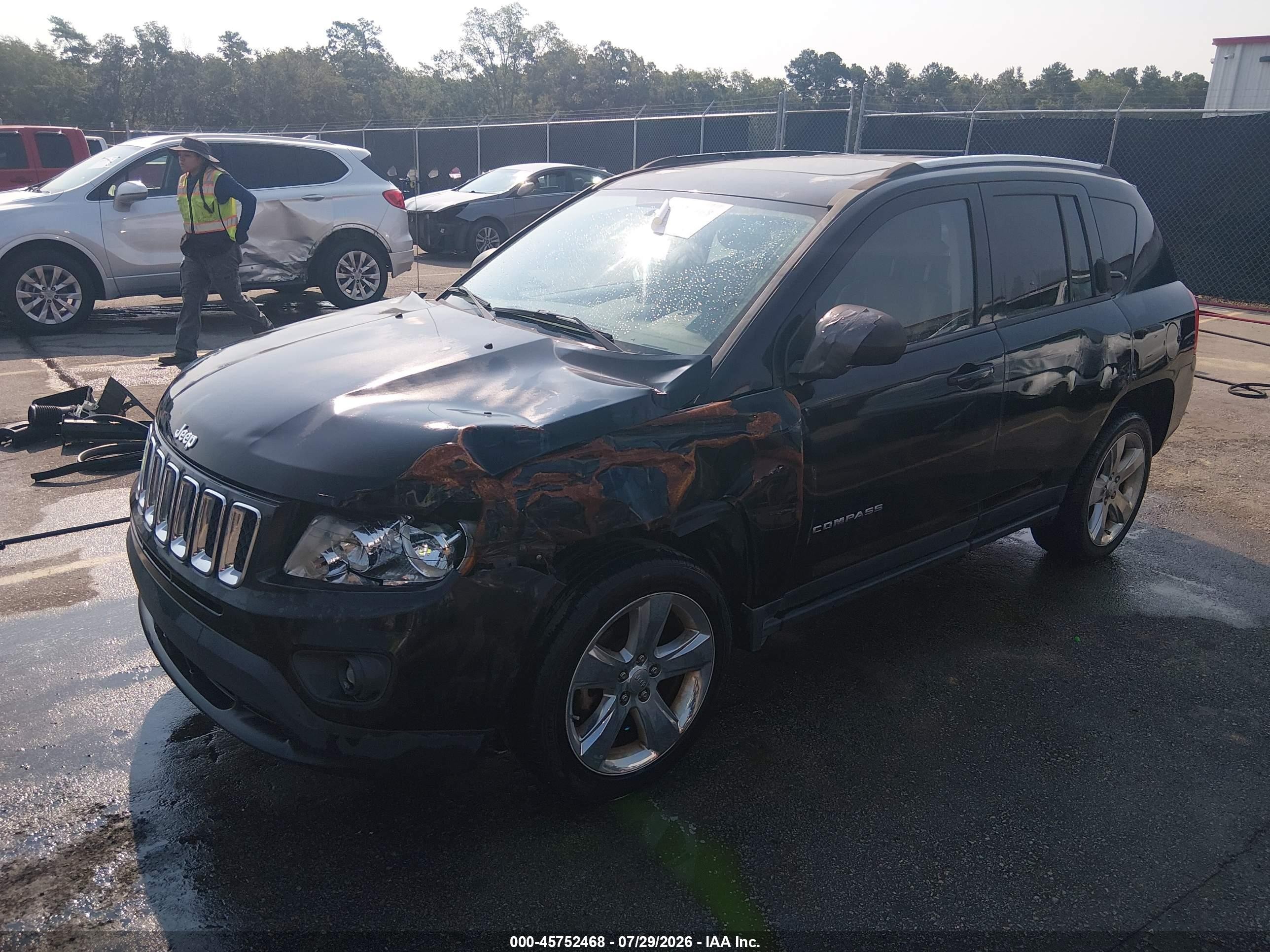 2012 Jeep Compass Limited Black vin: 1C4NJCCB5CD623564