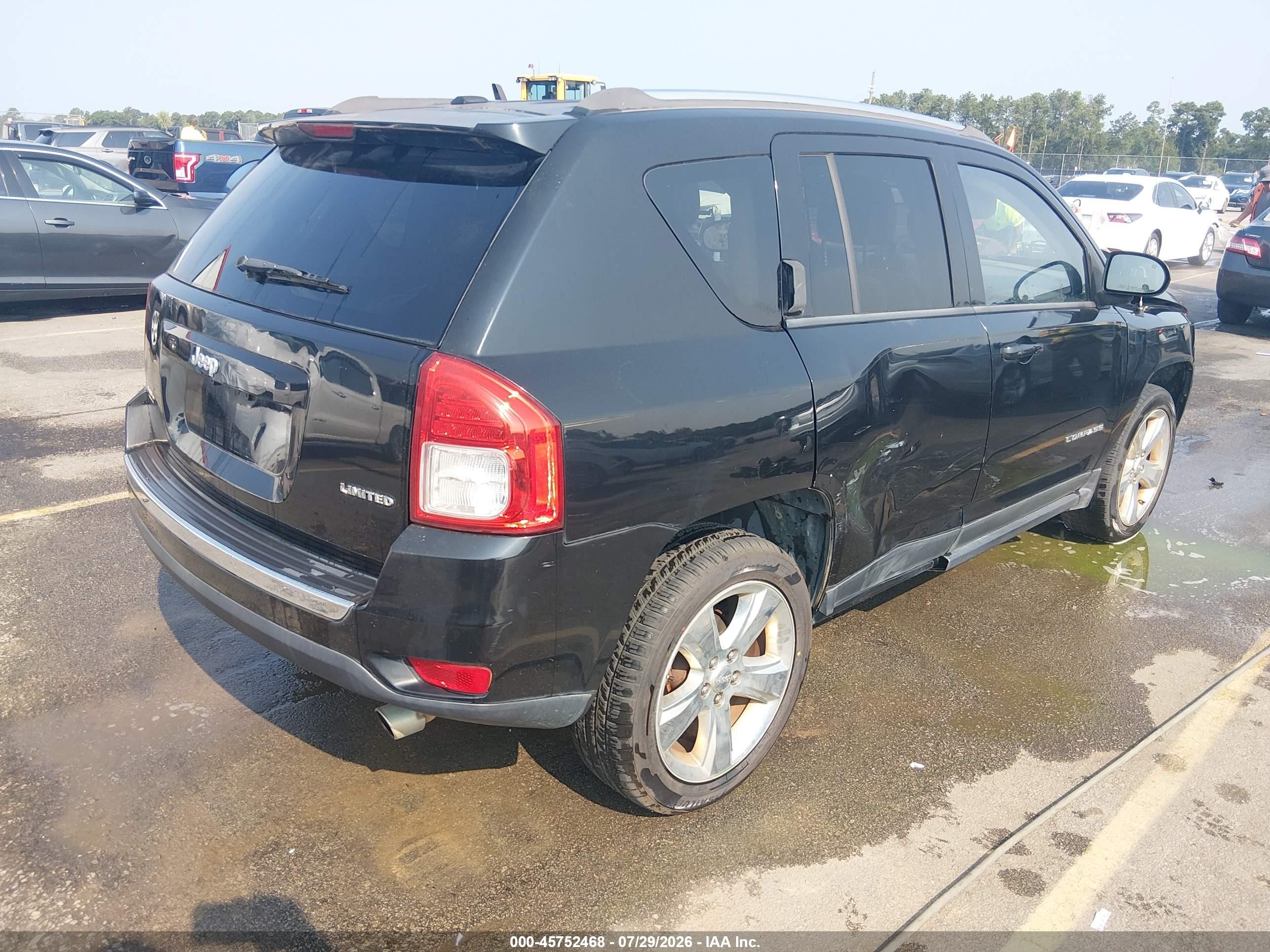 2012 Jeep Compass Limited Black vin: 1C4NJCCB5CD623564