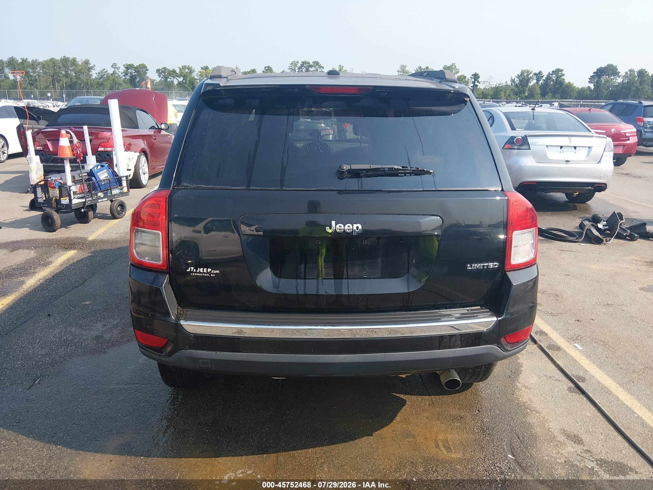 2012 Jeep Compass Limited Black vin: 1C4NJCCB5CD623564