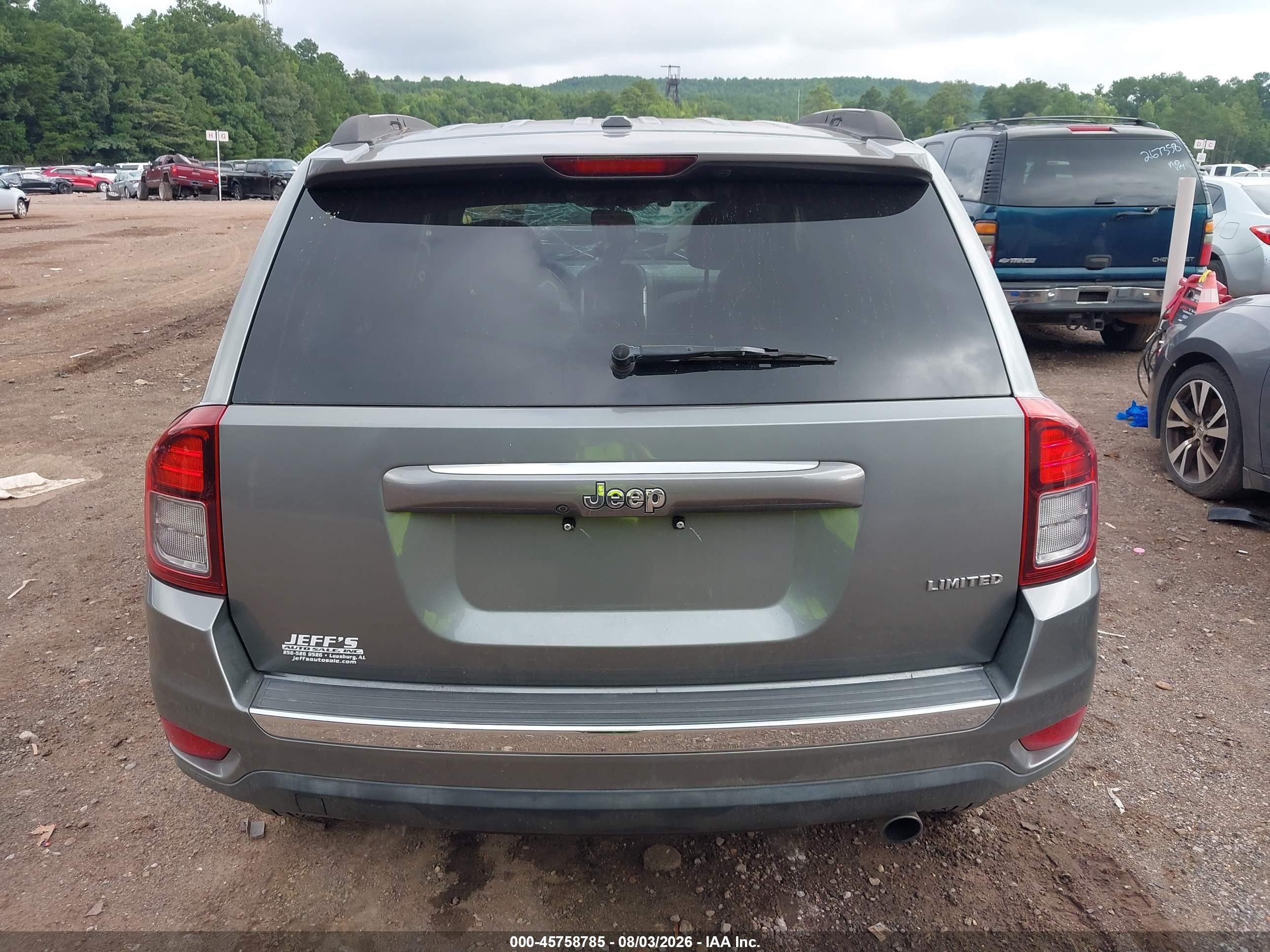 2014 Jeep Compass Limited Silver vin: 1C4NJCCB5ED602331