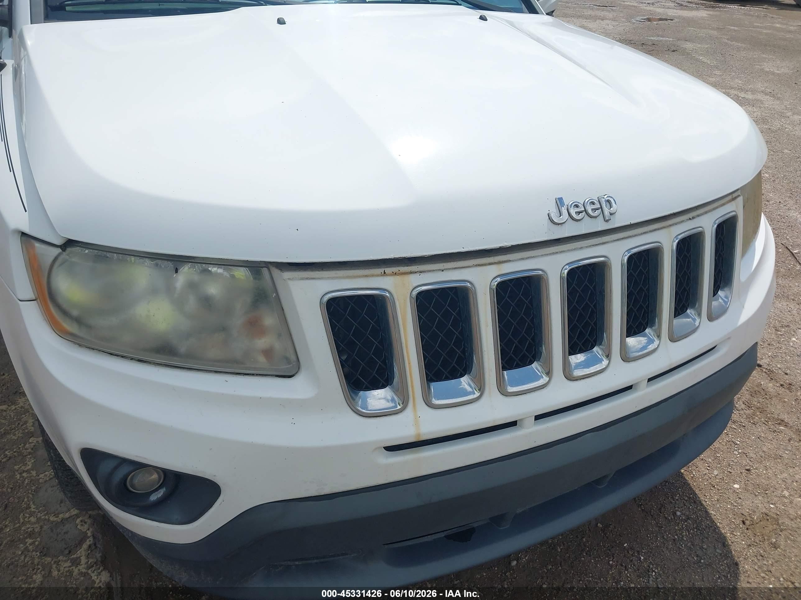 2013 Jeep Compass Limited Белый vin: 1C4NJCCB7DD197118