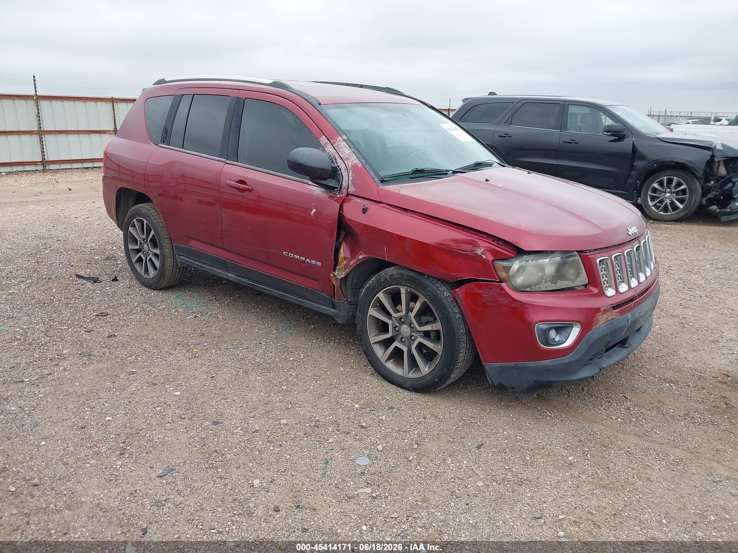2014 Jeep Compass Limited Красный vin: 1C4NJCCB7ED508161