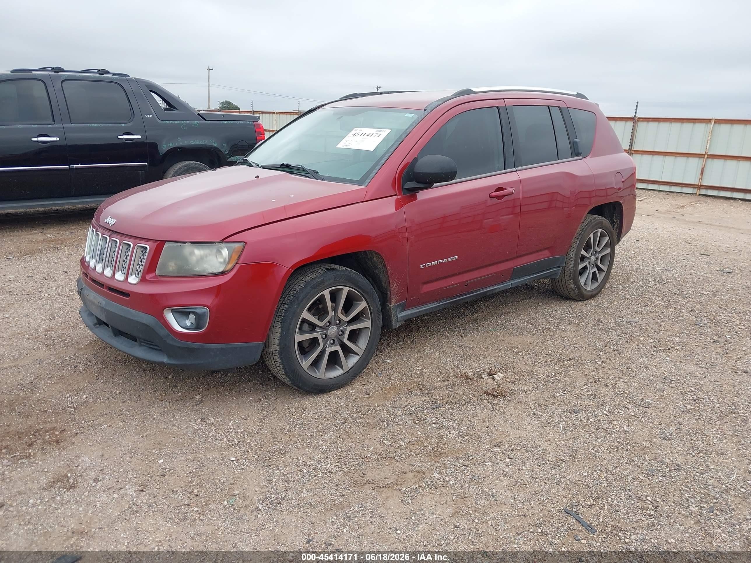 2014 Jeep Compass Limited Красный vin: 1C4NJCCB7ED508161