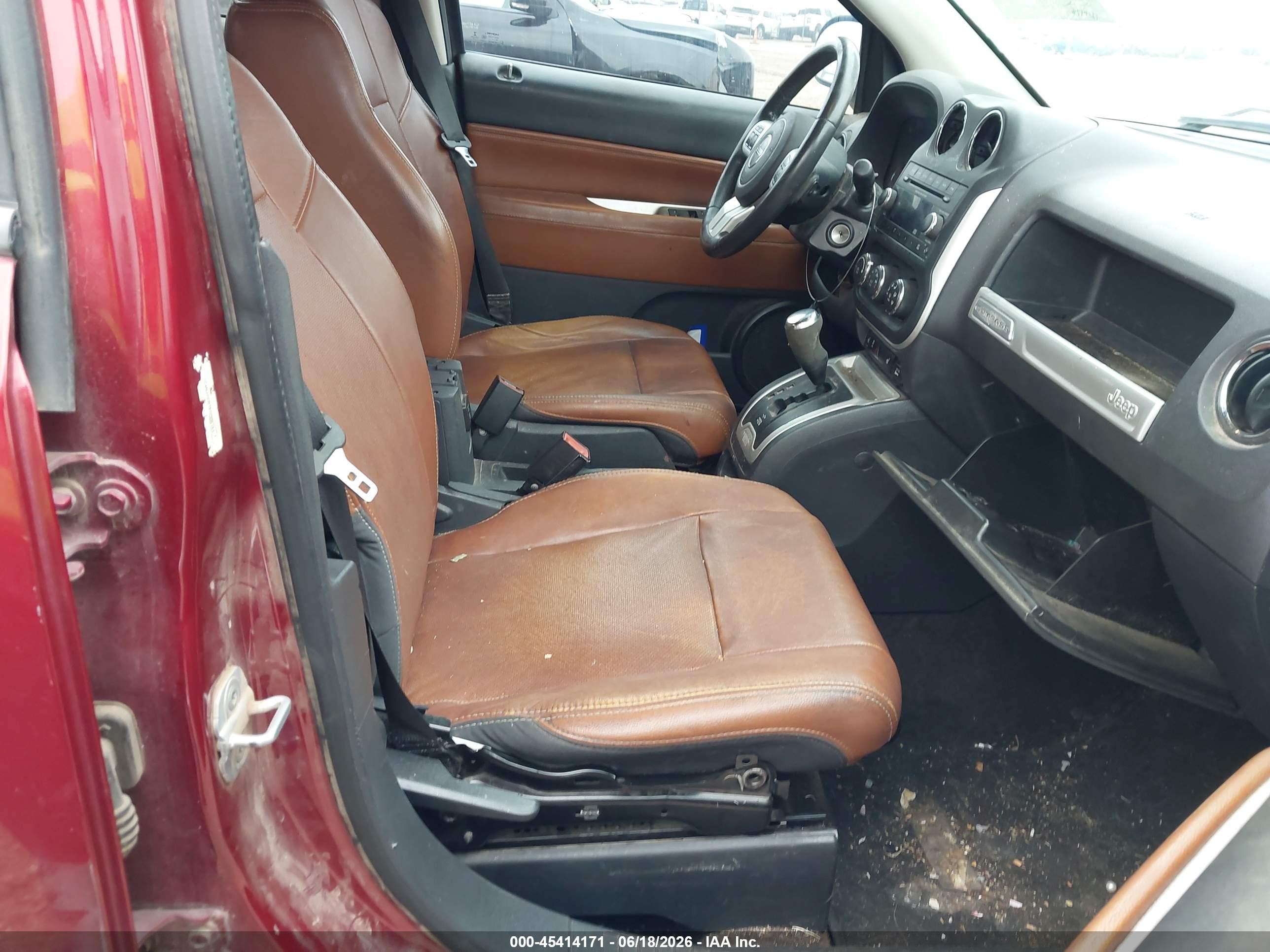 2014 Jeep Compass Limited Красный vin: 1C4NJCCB7ED508161