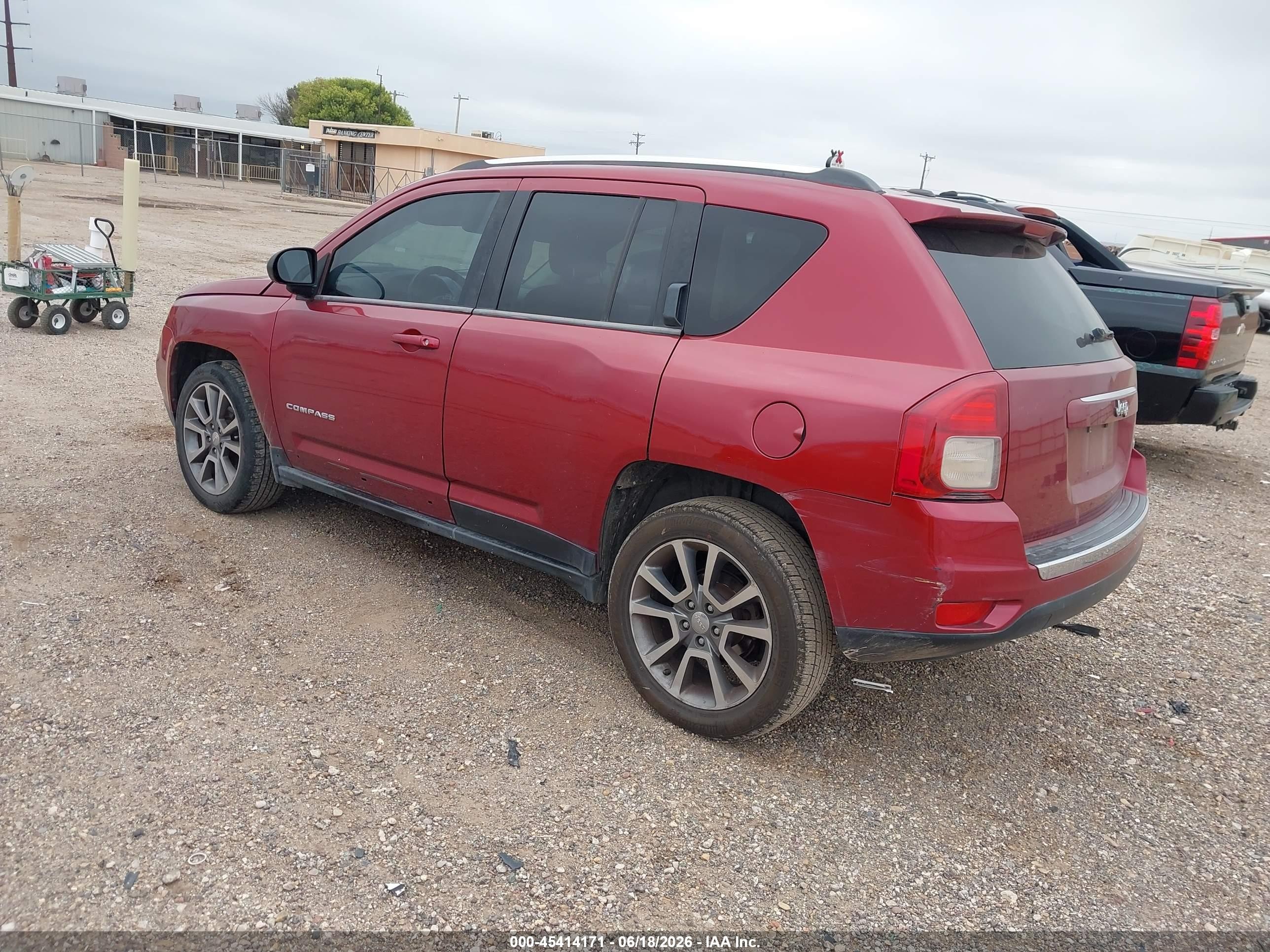 2014 Jeep Compass Limited Красный vin: 1C4NJCCB7ED508161