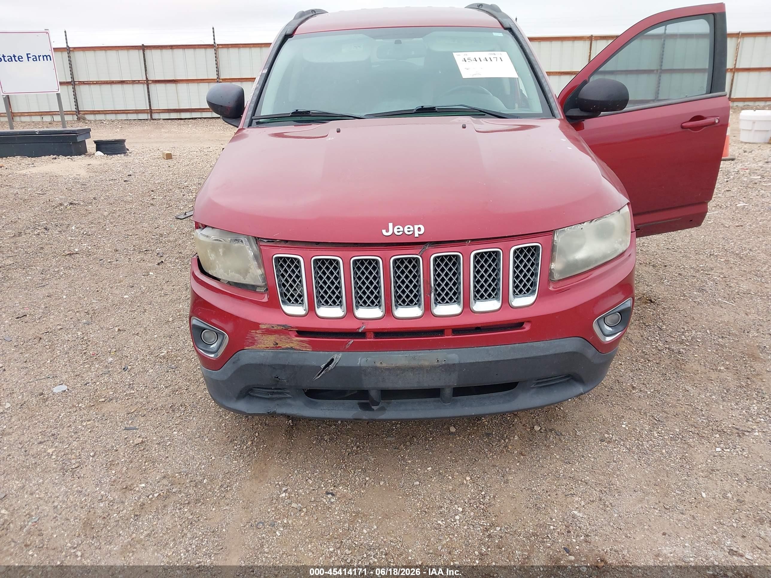2014 Jeep Compass Limited Красный vin: 1C4NJCCB7ED508161