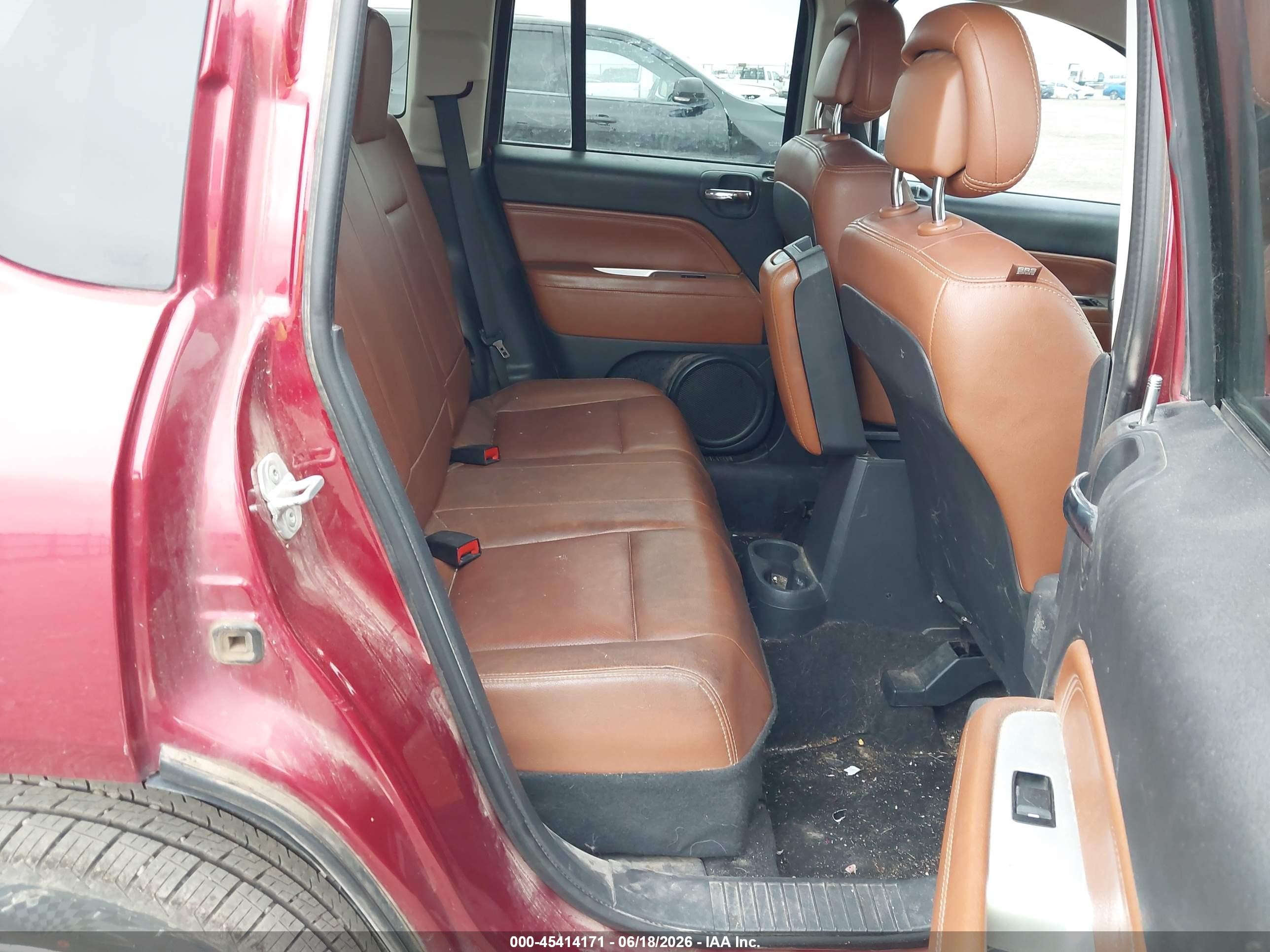 2014 Jeep Compass Limited Красный vin: 1C4NJCCB7ED508161