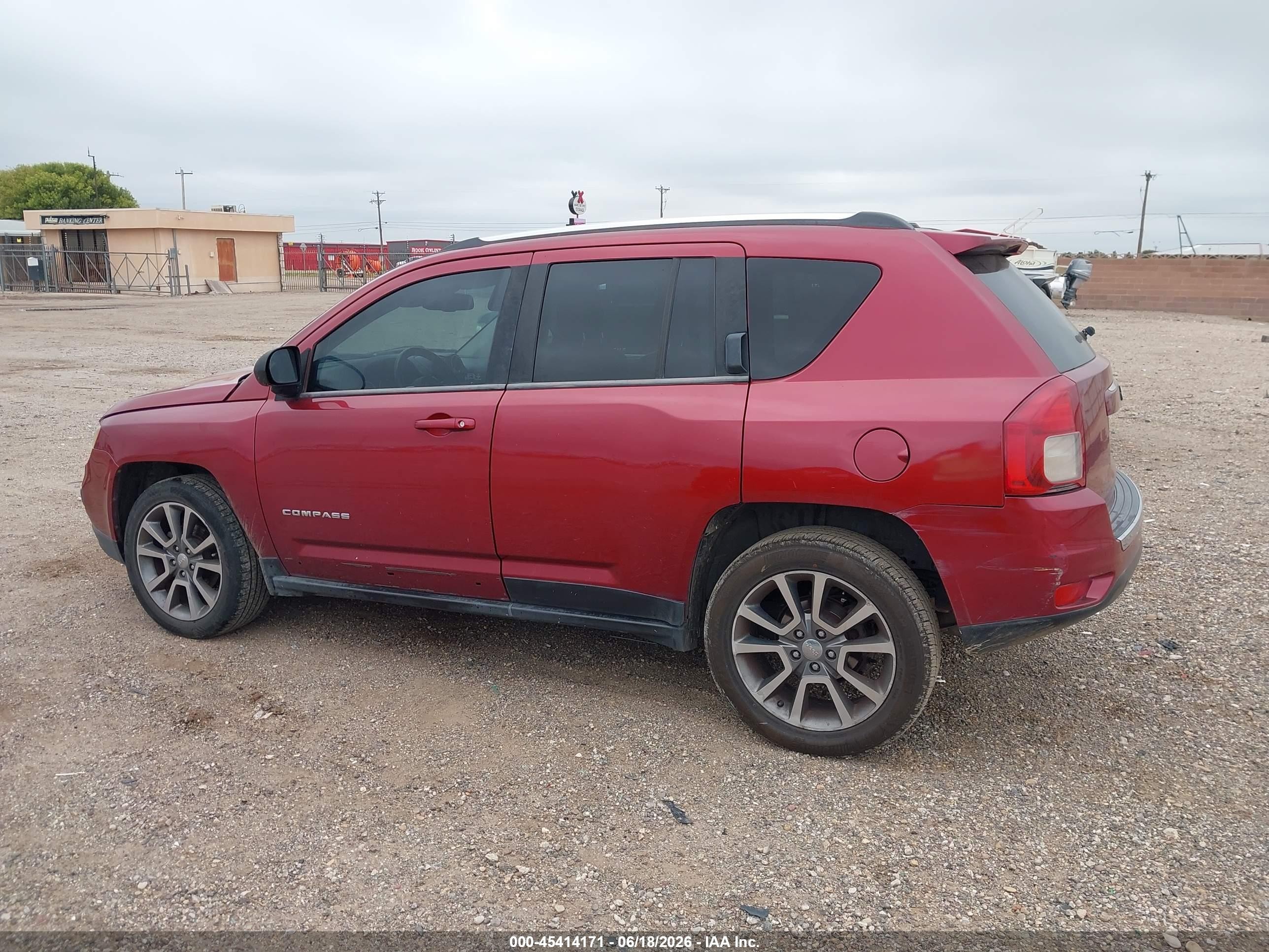2014 Jeep Compass Limited Красный vin: 1C4NJCCB7ED508161