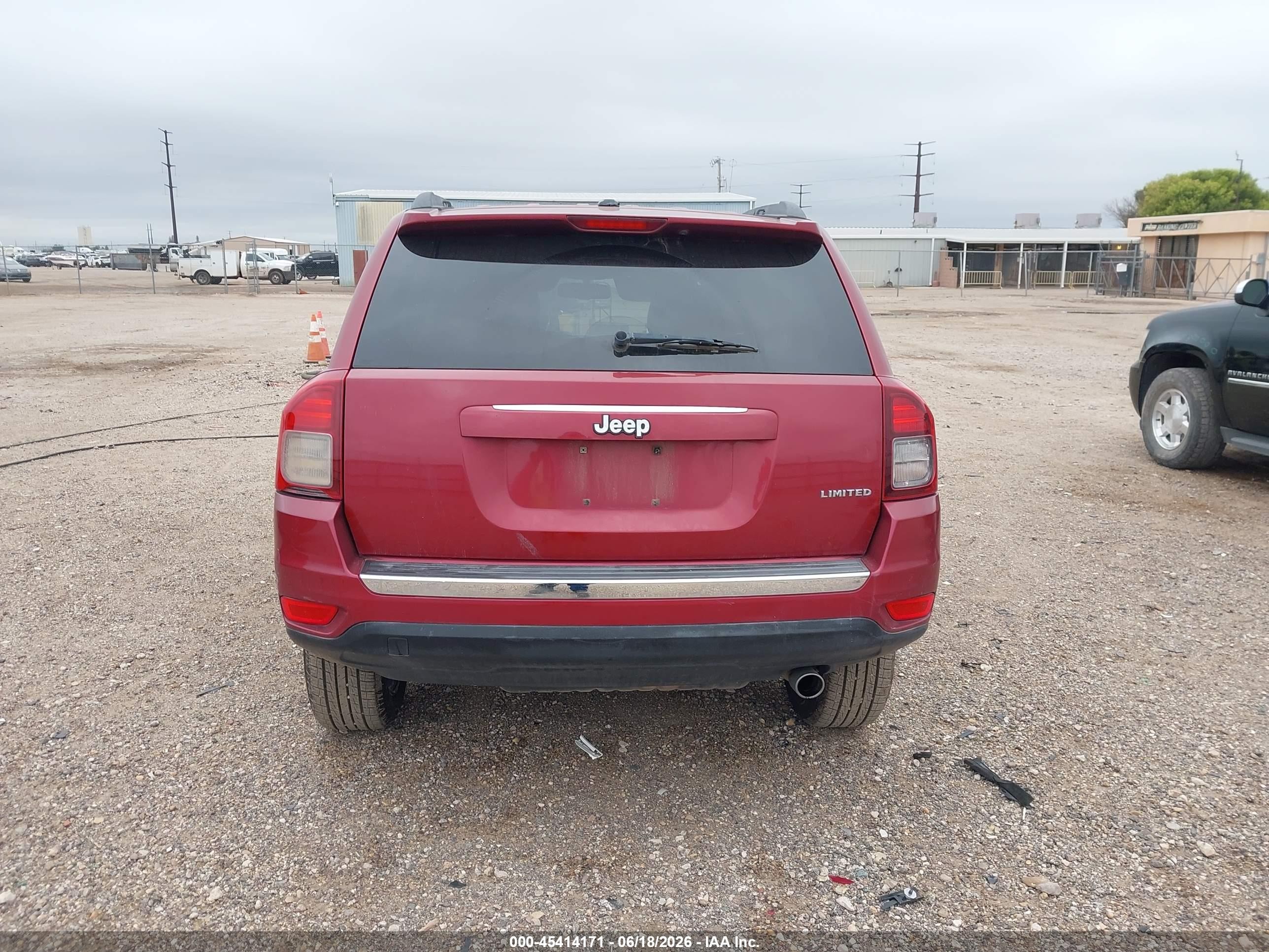 2014 Jeep Compass Limited Красный vin: 1C4NJCCB7ED508161