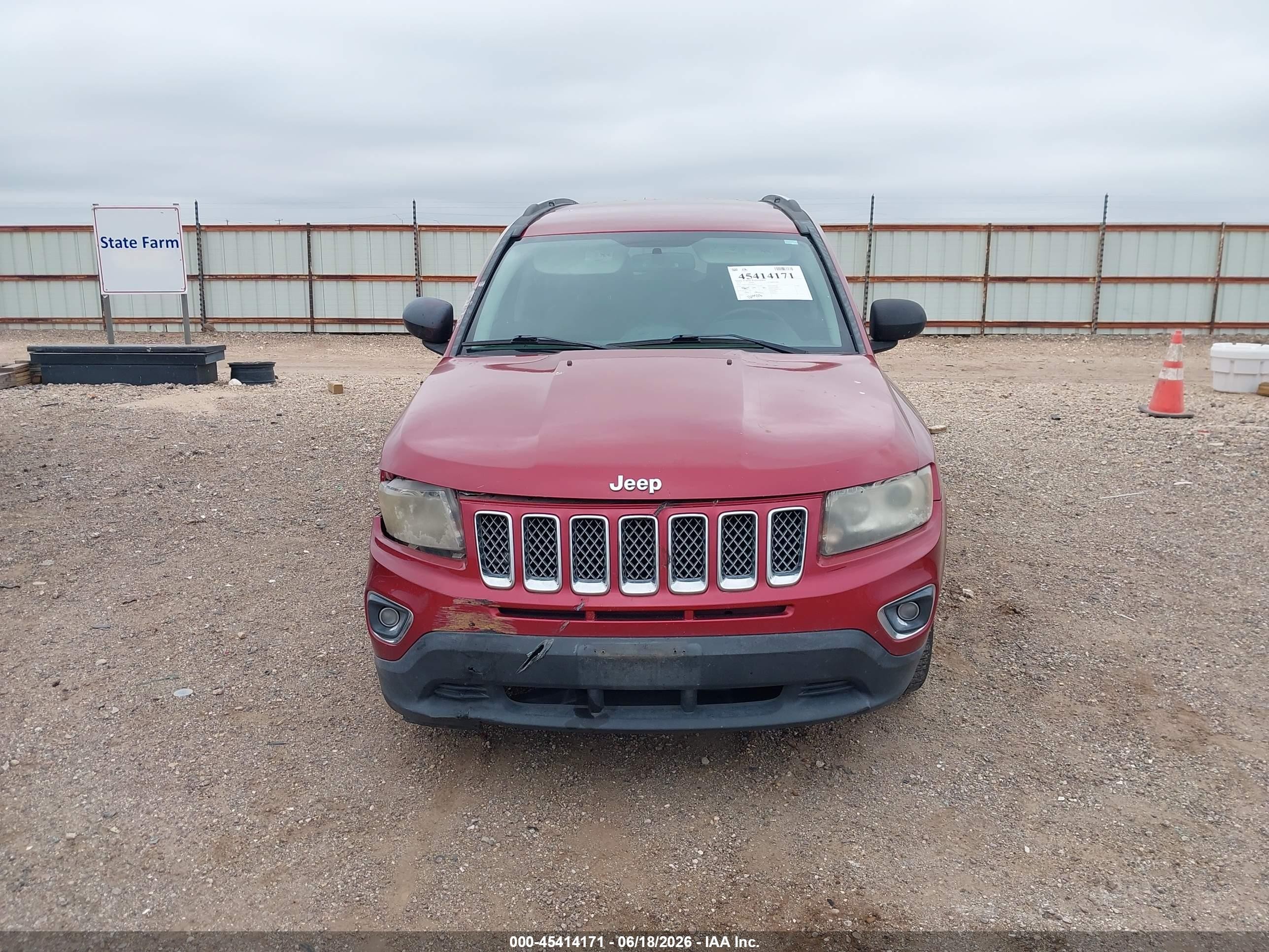 2014 Jeep Compass Limited Красный vin: 1C4NJCCB7ED508161