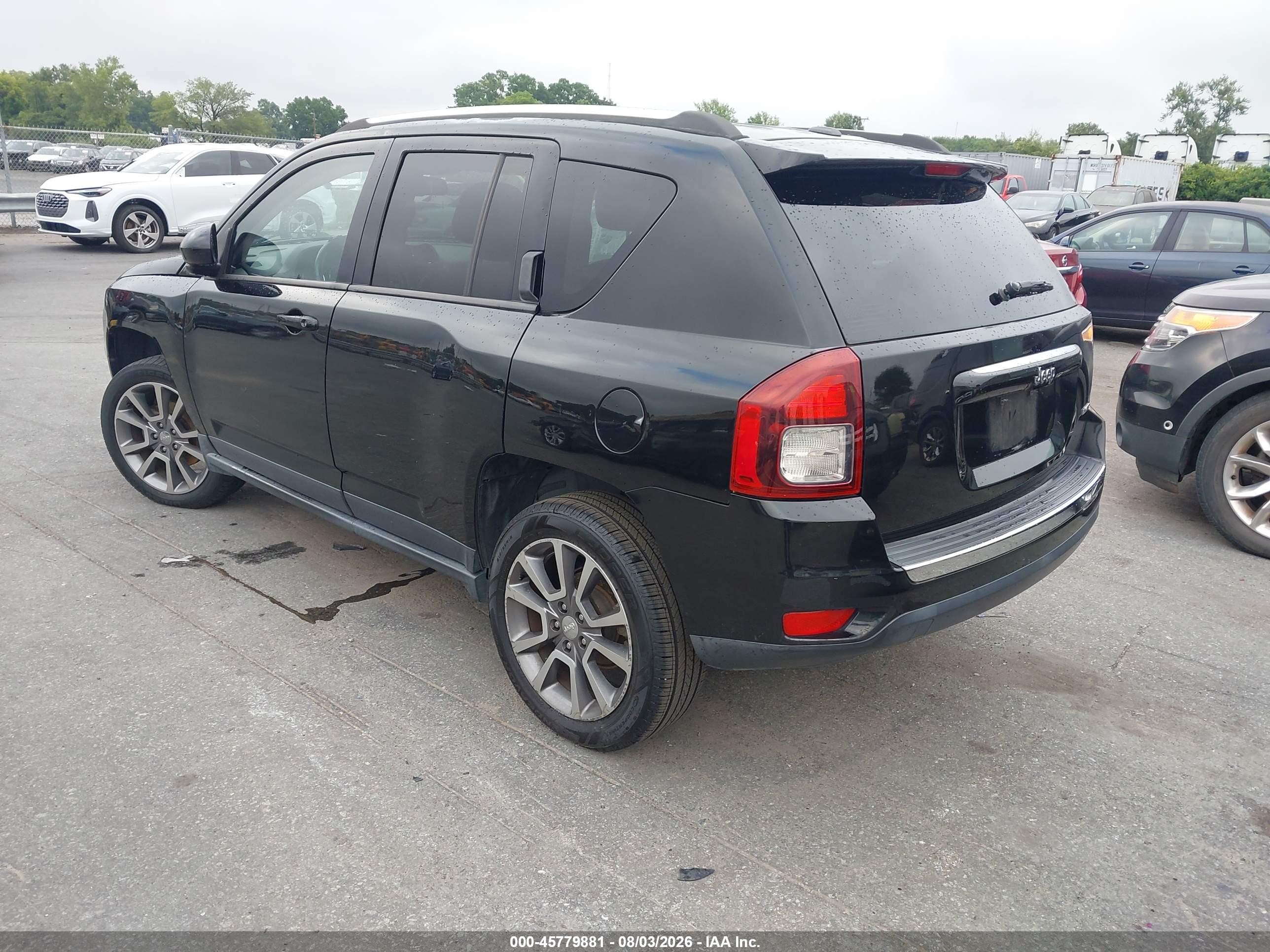 2014 Jeep Compass Limited Black vin: 1C4NJCCB7ED624735