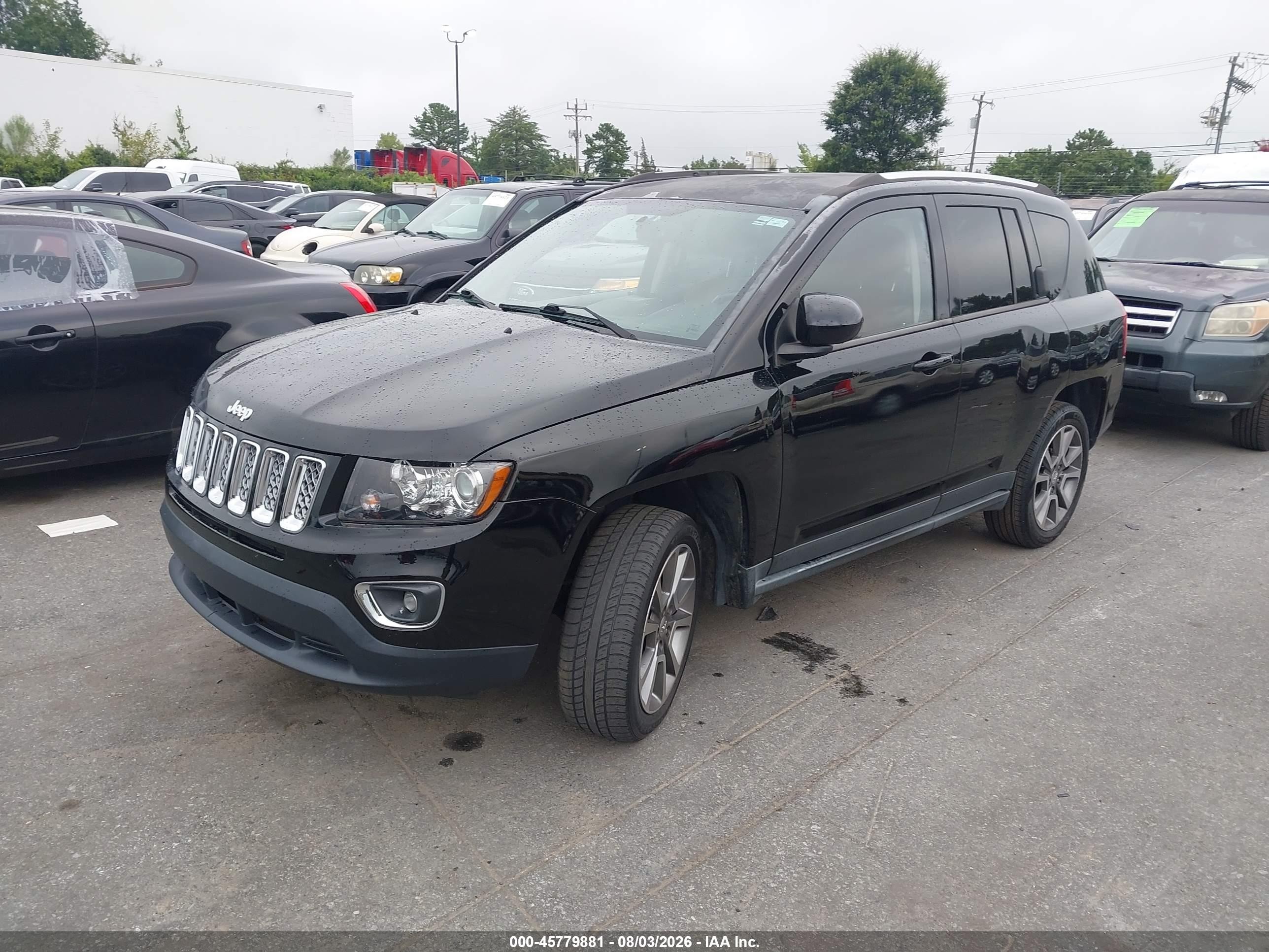 2014 Jeep Compass Limited Black vin: 1C4NJCCB7ED624735