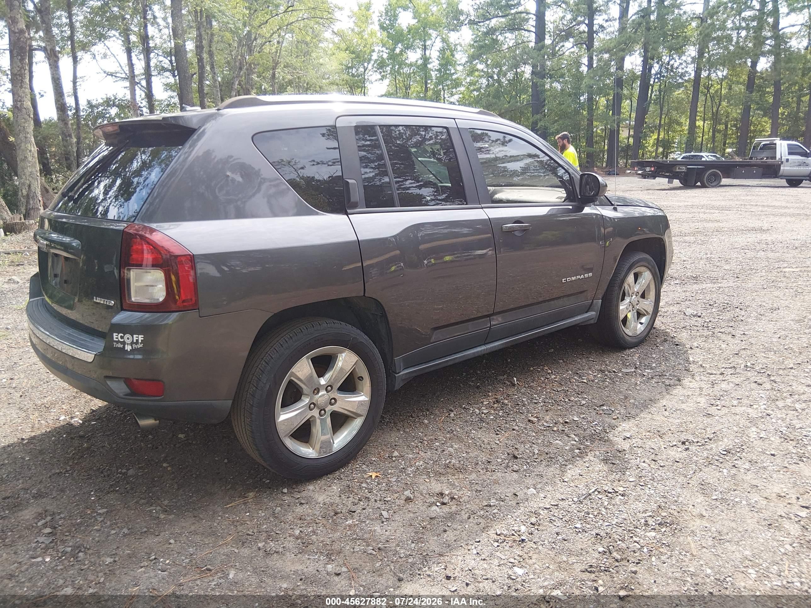 2014 Jeep Compass Limited Серый vin: 1C4NJCCB7ED737536