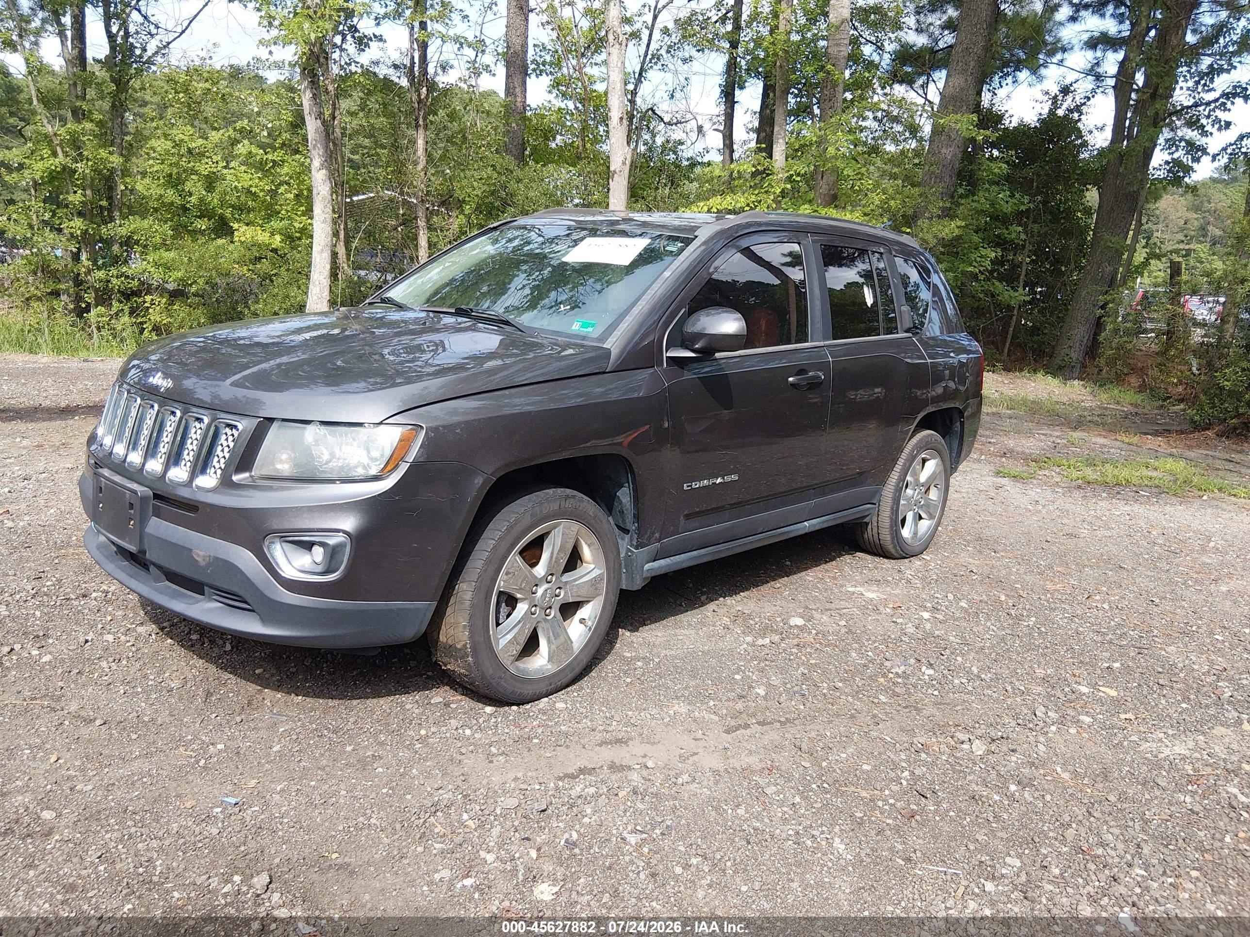 2014 Jeep Compass Limited Серый vin: 1C4NJCCB7ED737536