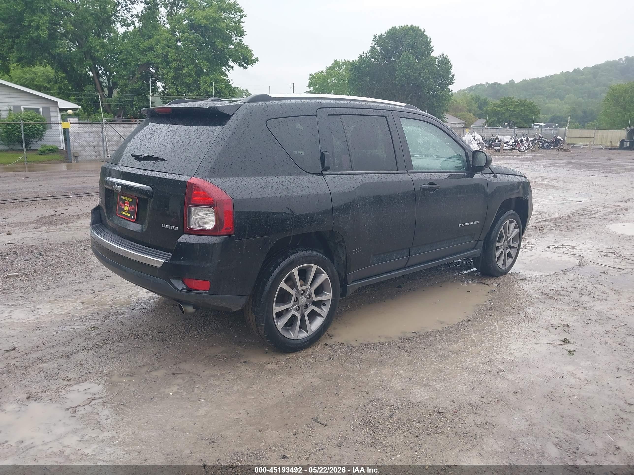 2014 Jeep Compass Limited Black vin: 1C4NJCCB8ED651605